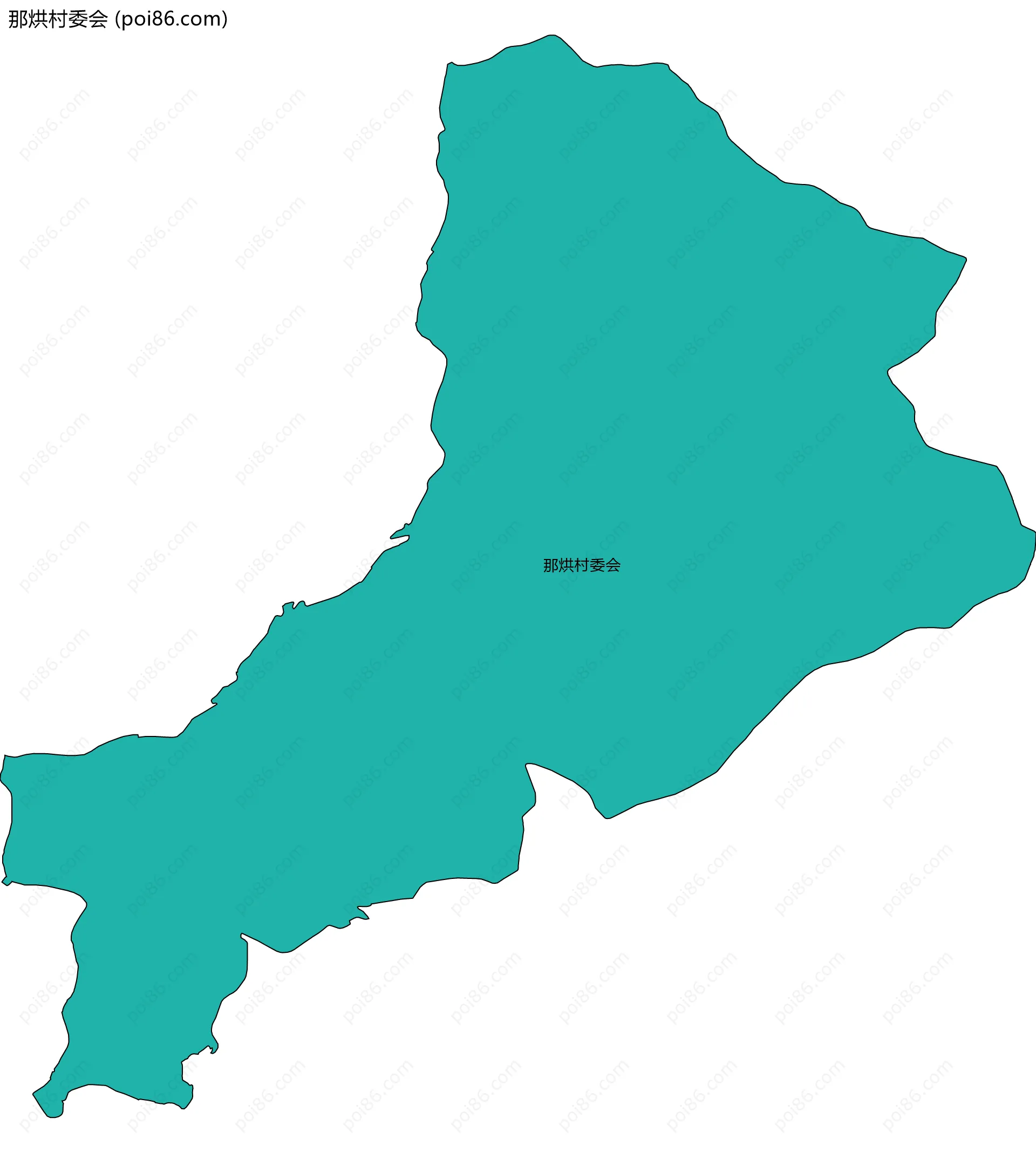 那烘村委会边界地图