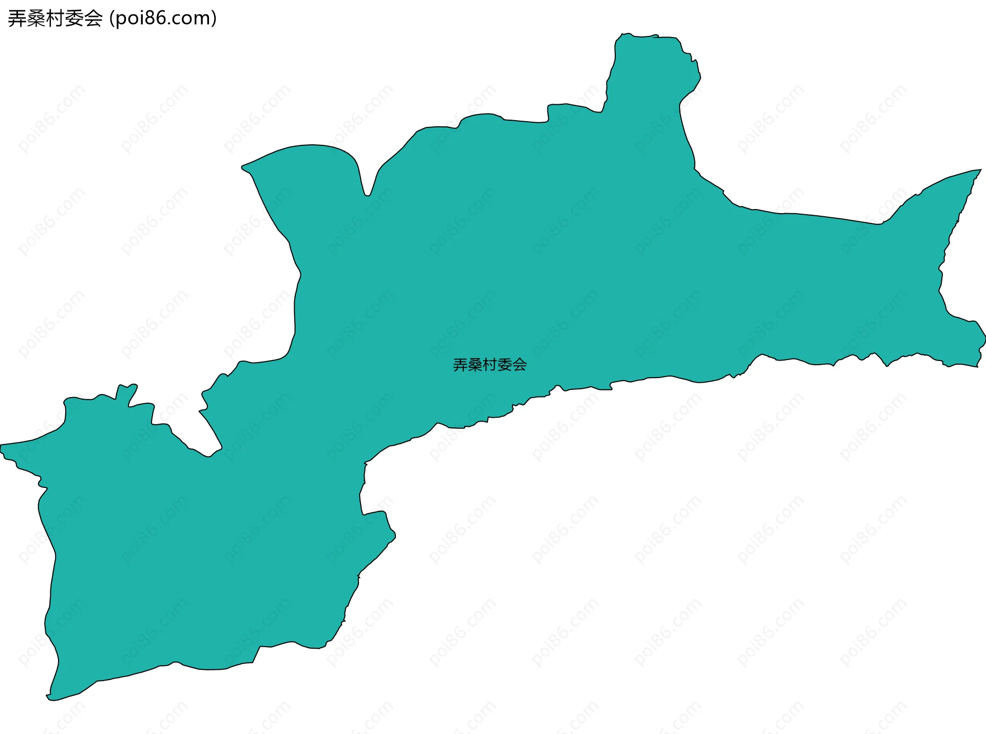 弄桑村委会边界地图