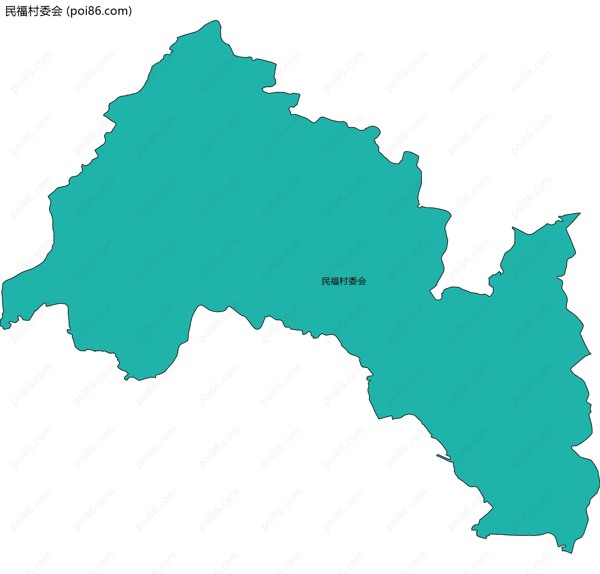 民福村委会边界地图