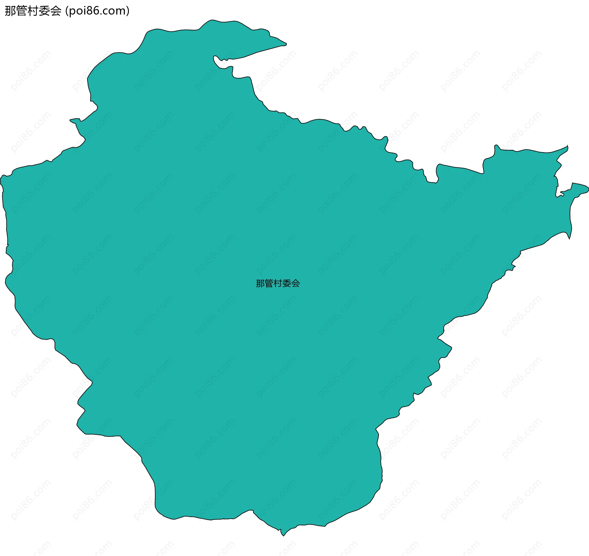 那管村委会边界地图