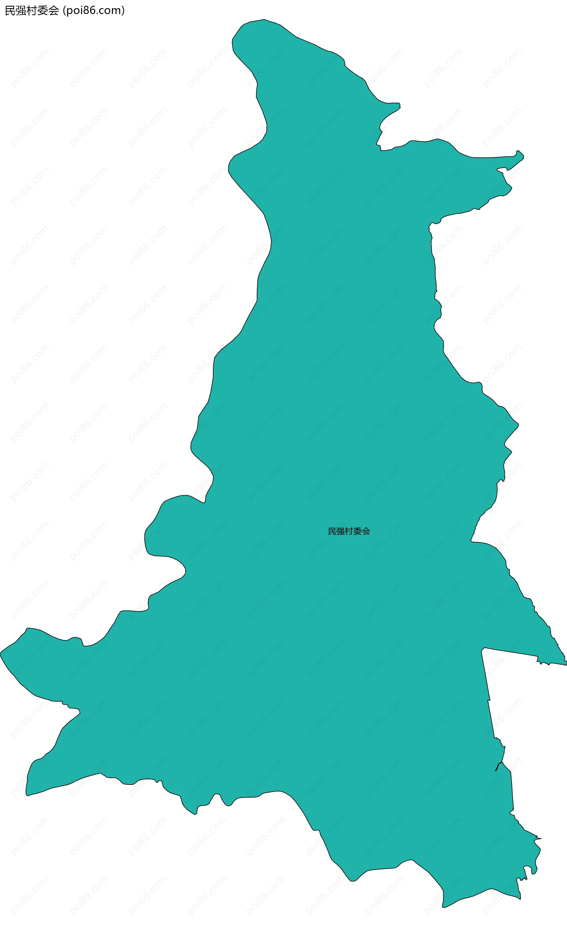 民强村委会边界地图