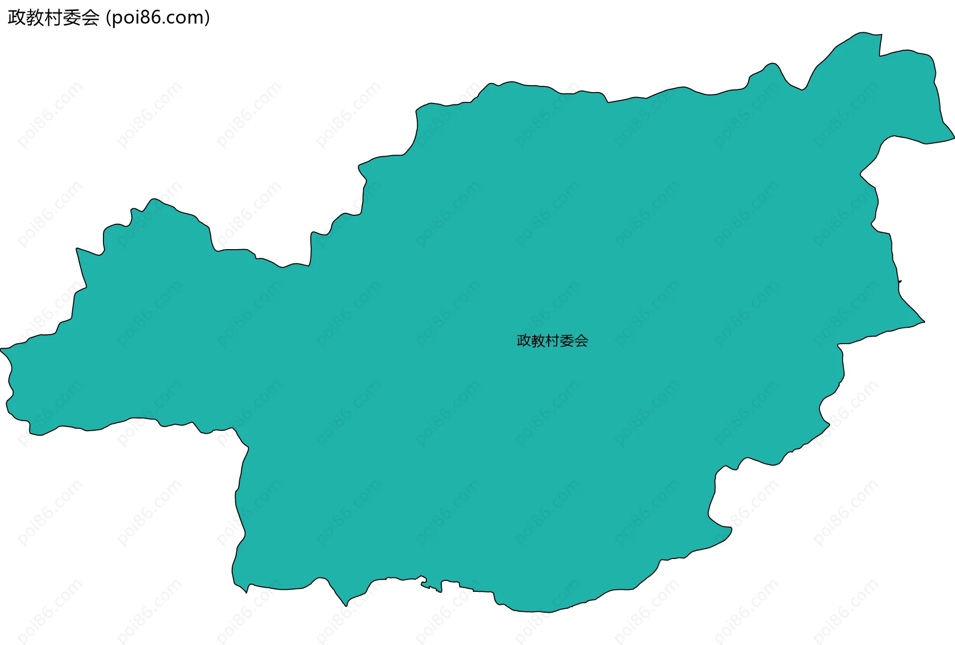政教村委会边界地图