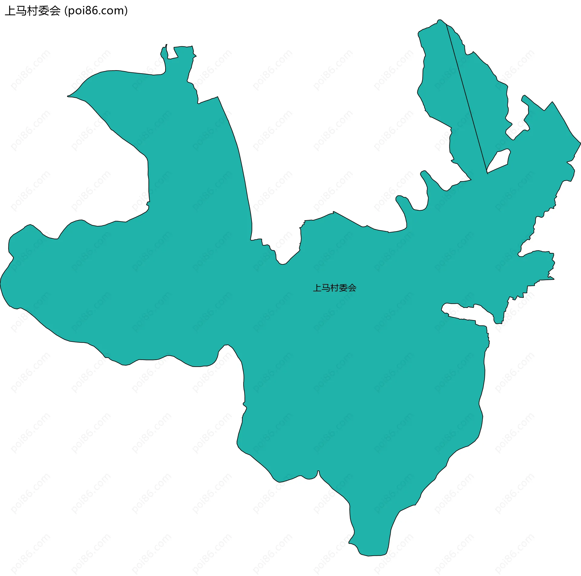 上马村委会边界地图