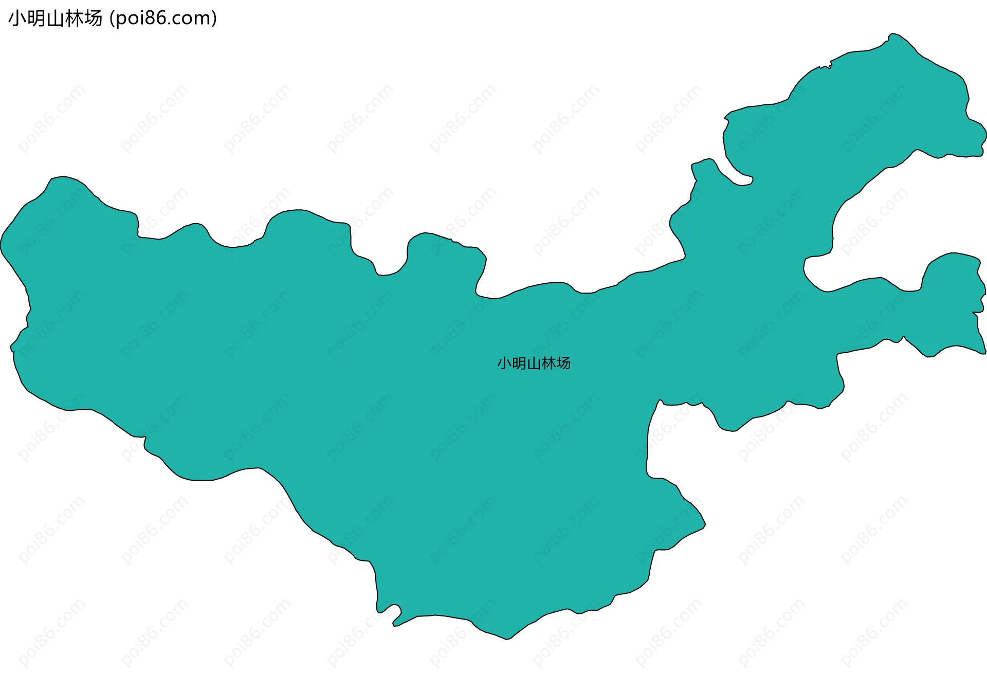 小明山林场边界地图