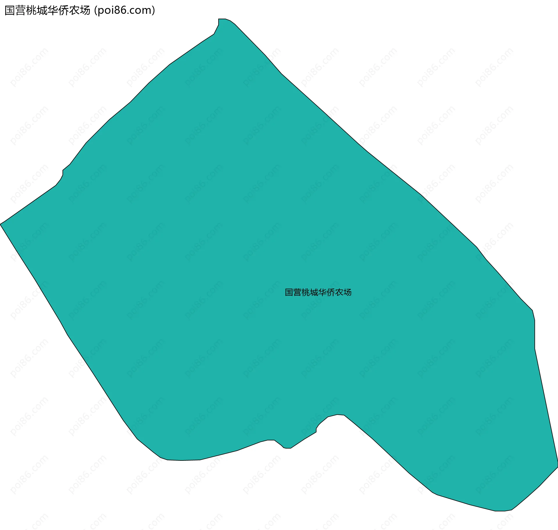 国营桃城华侨农场边界地图