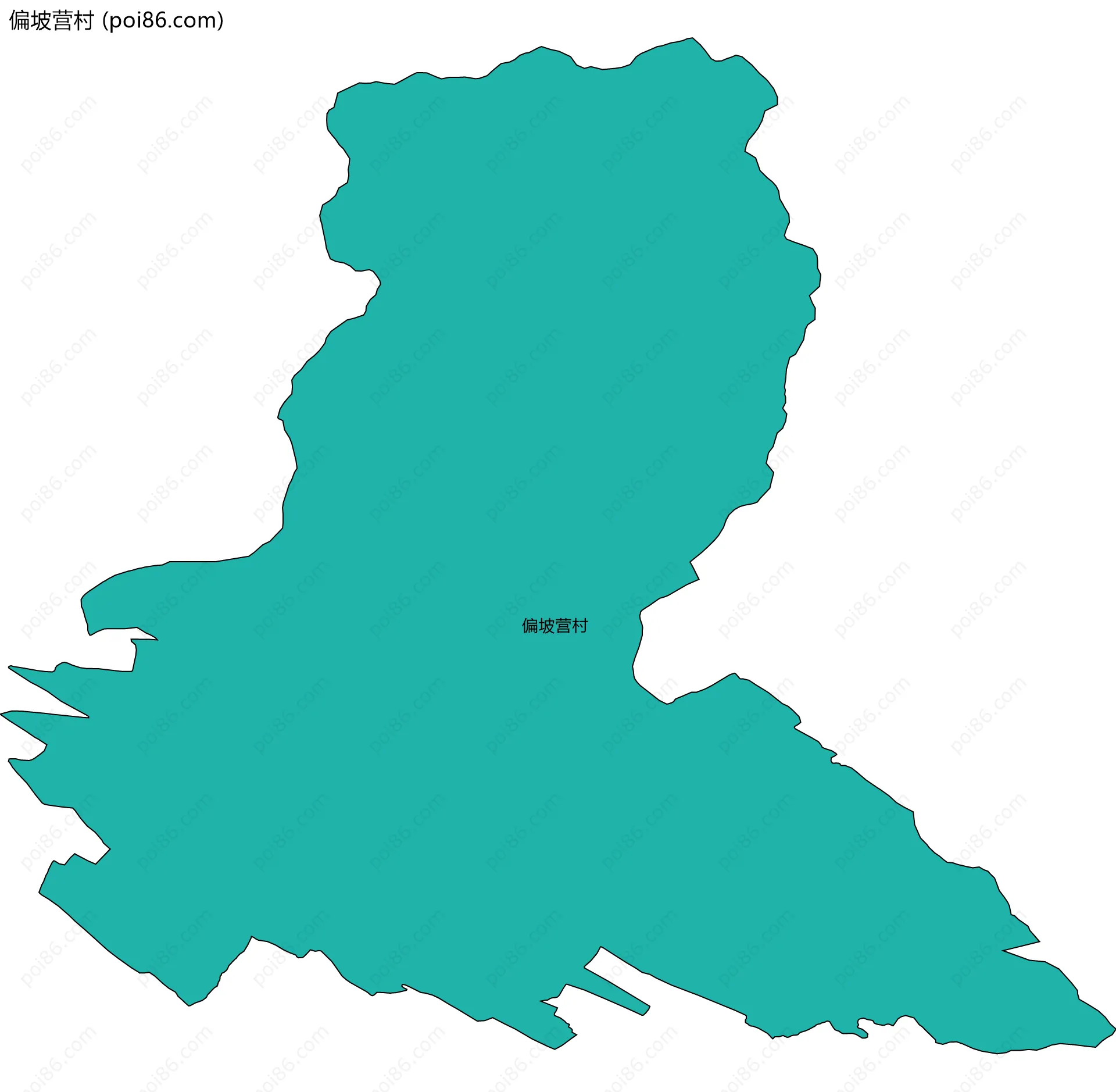 偏坡营村边界地图