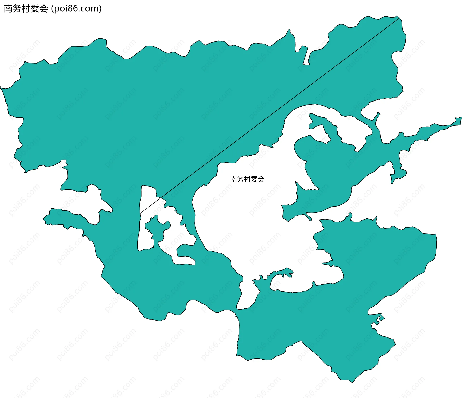 南务村委会边界地图