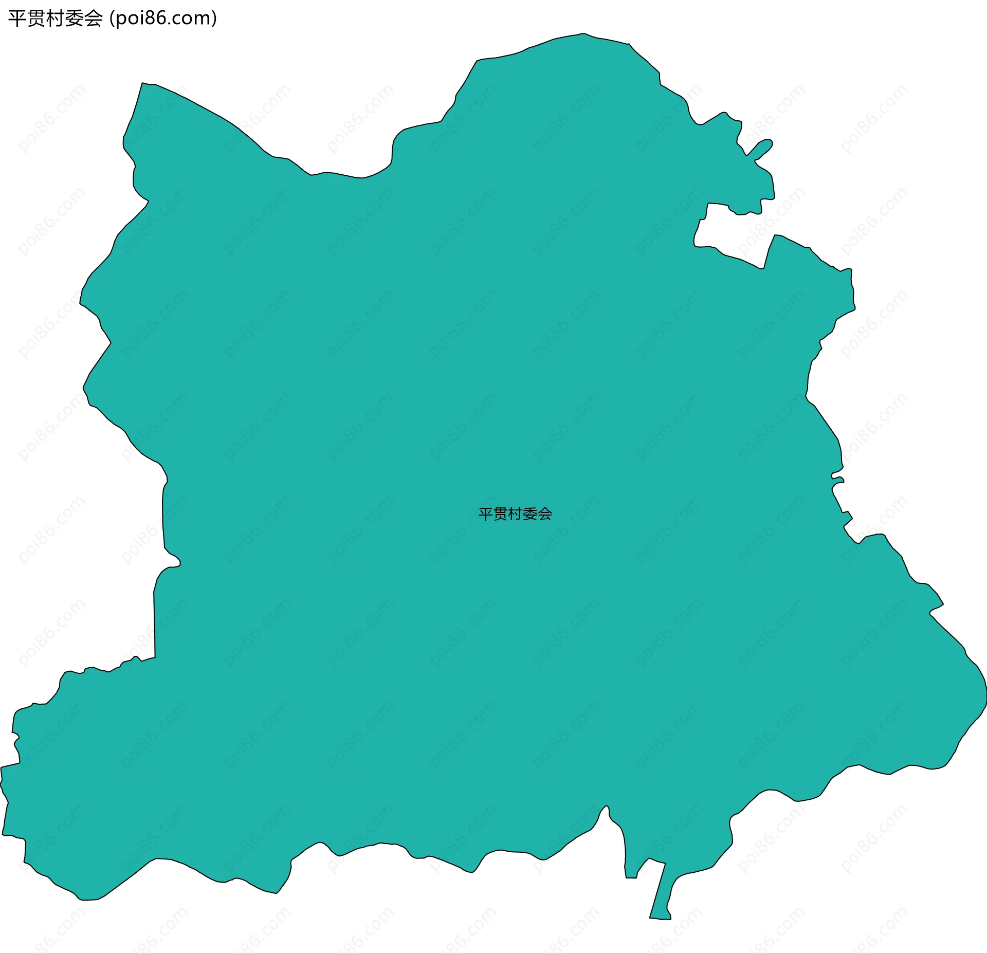 平贯村委会边界地图