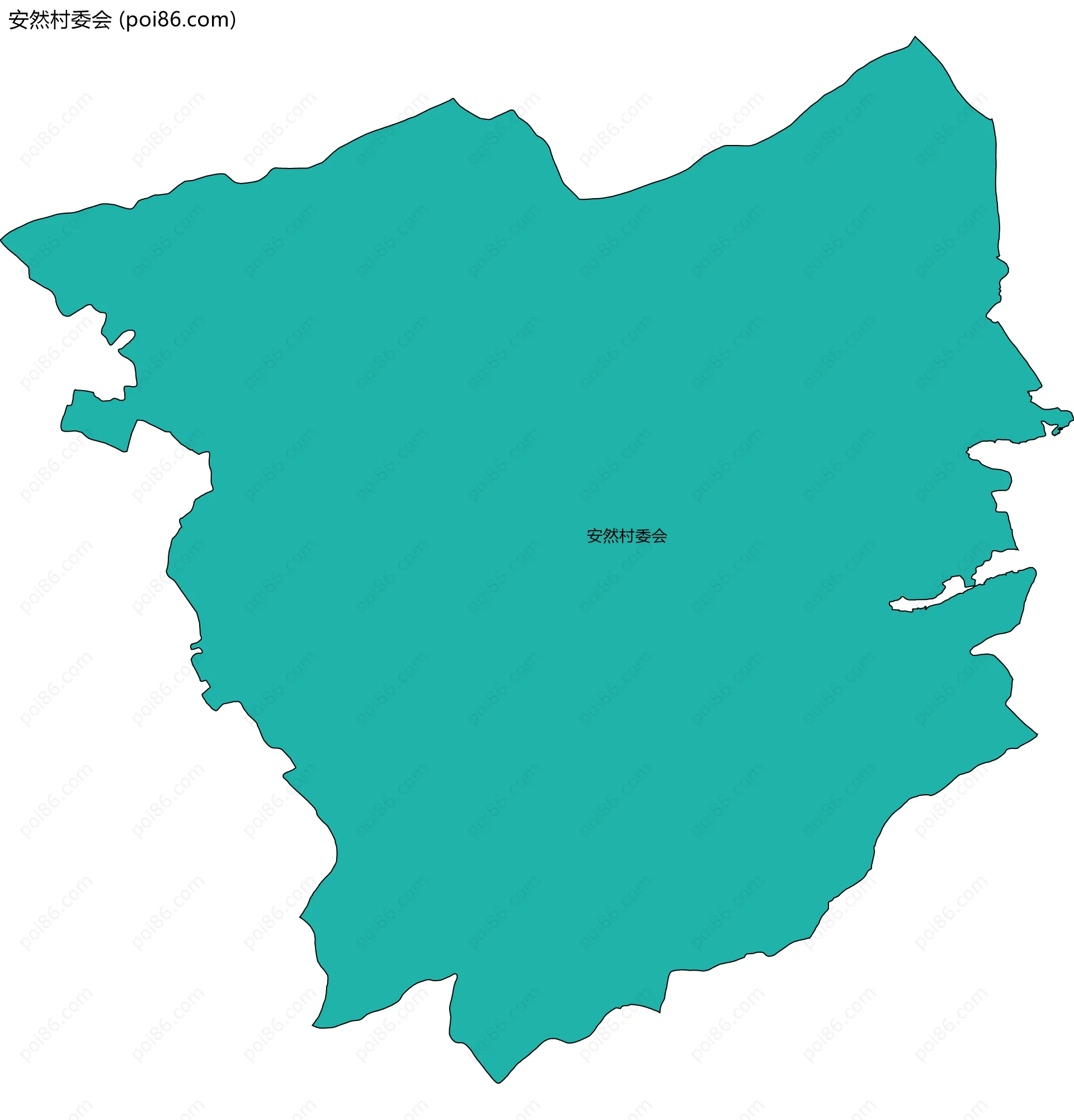安然村委会边界地图