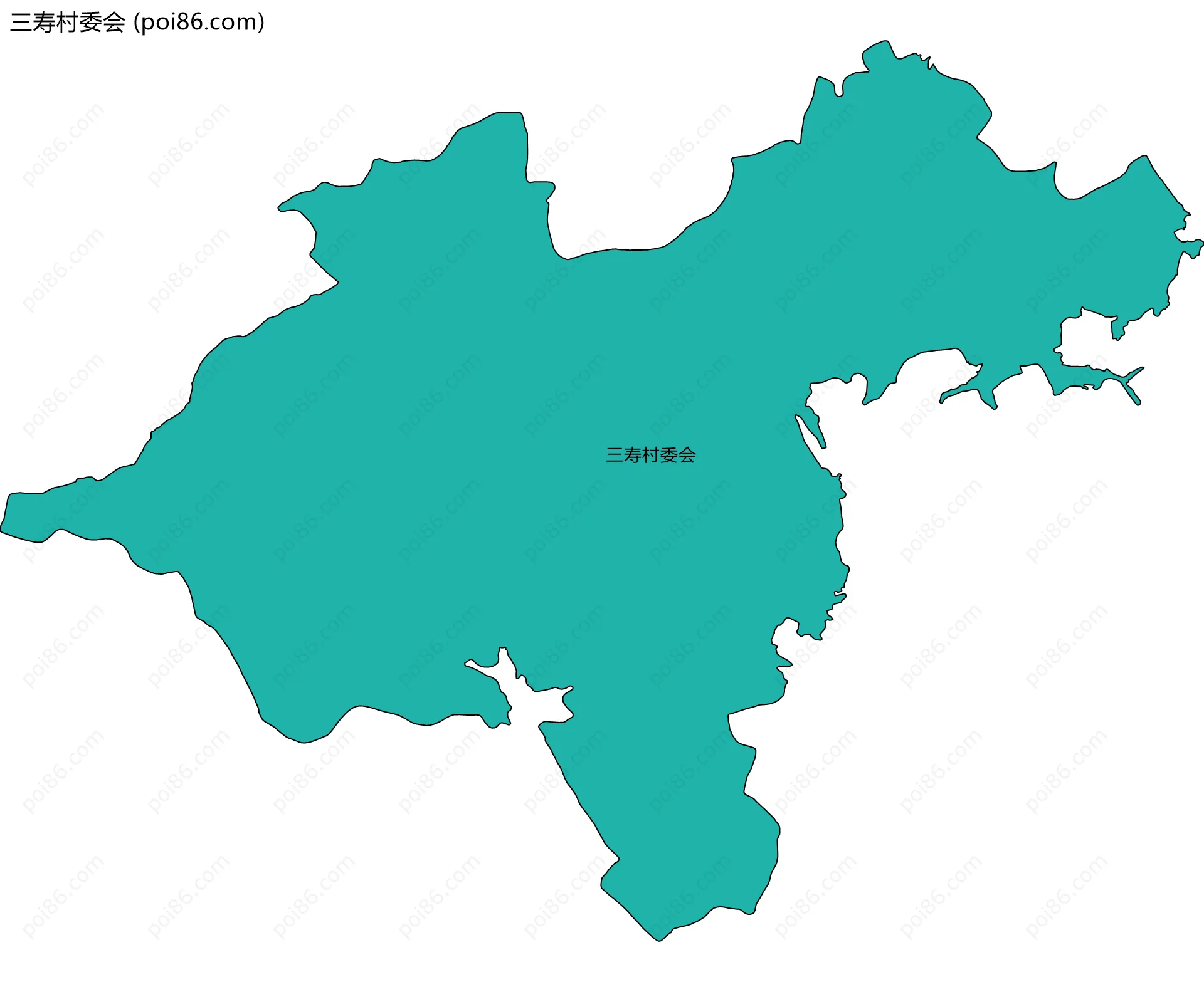 三寿村委会边界地图