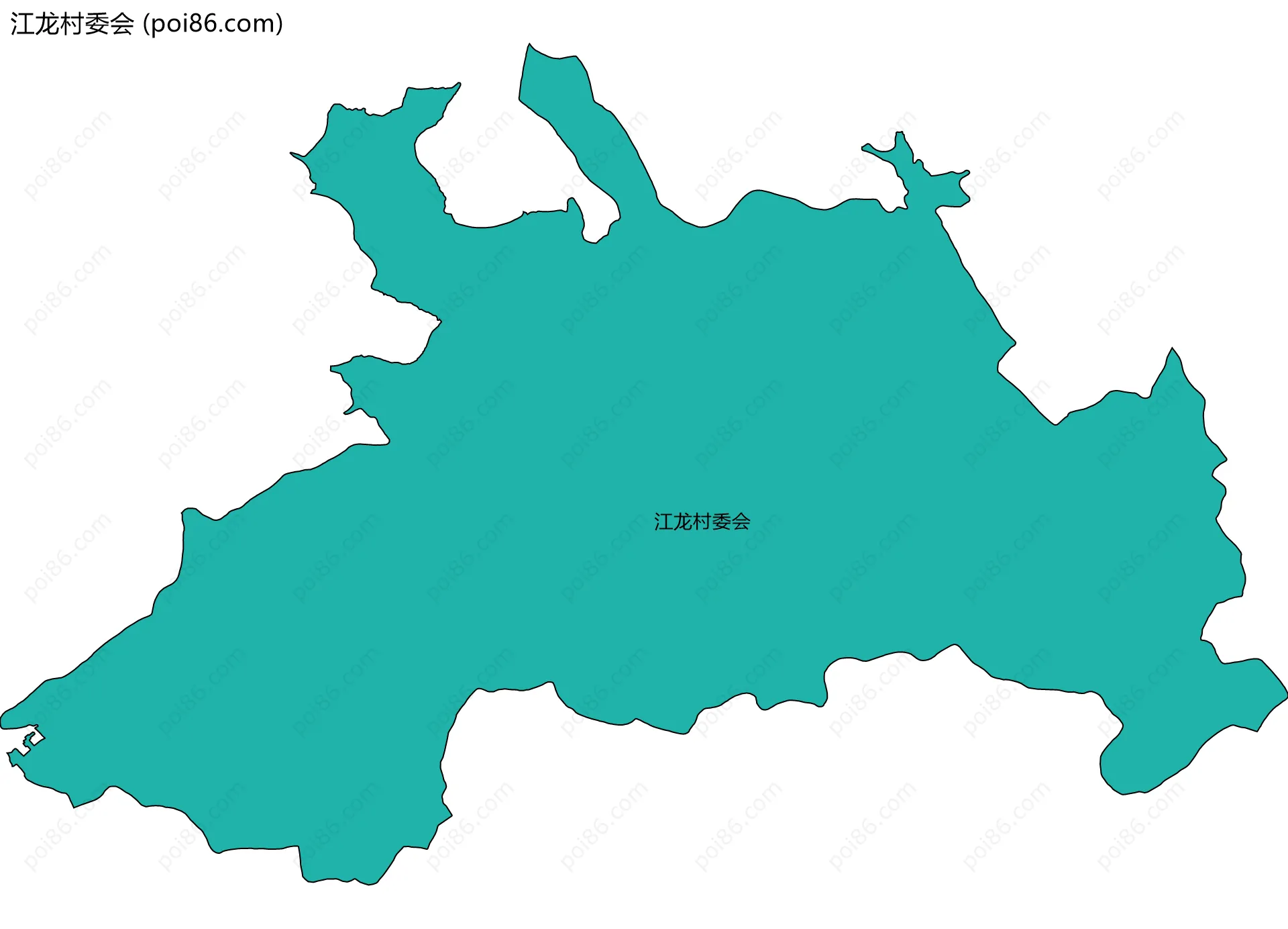 江龙村委会边界地图