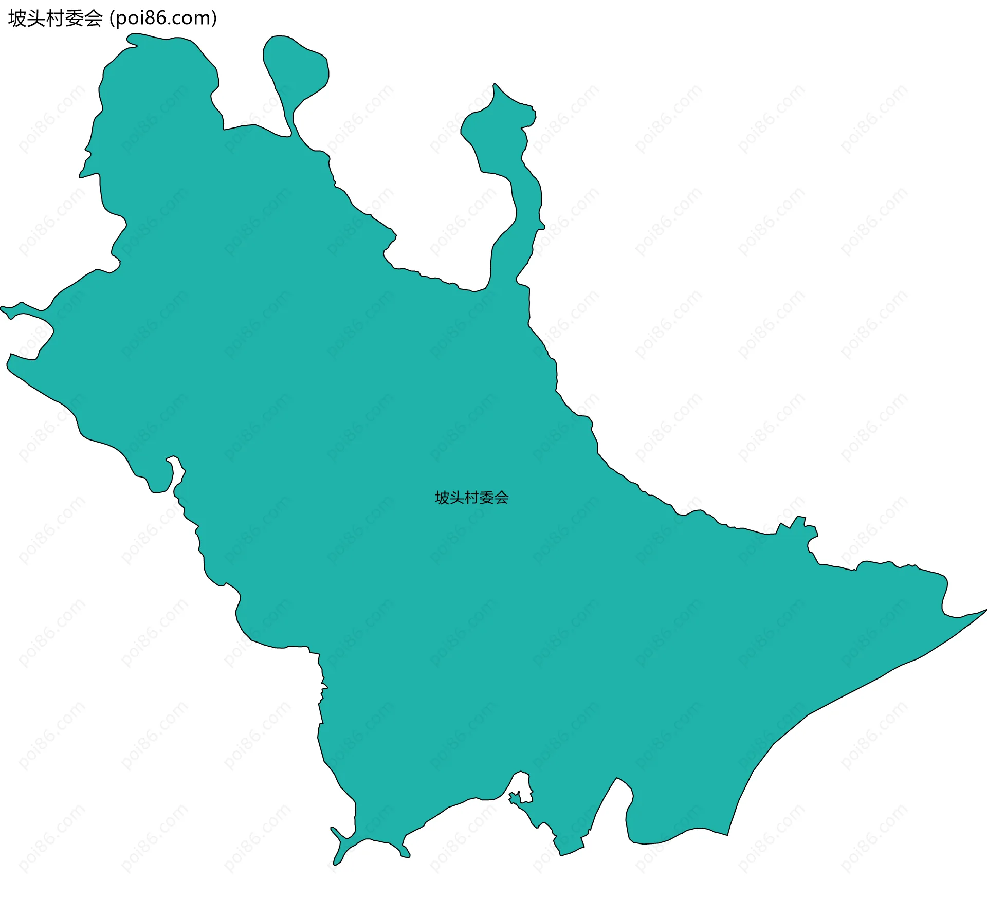 坡头村委会边界地图