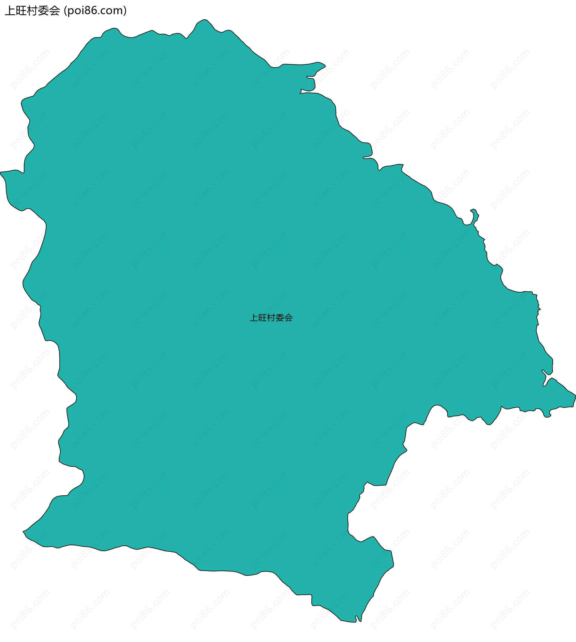 上旺村委会边界地图