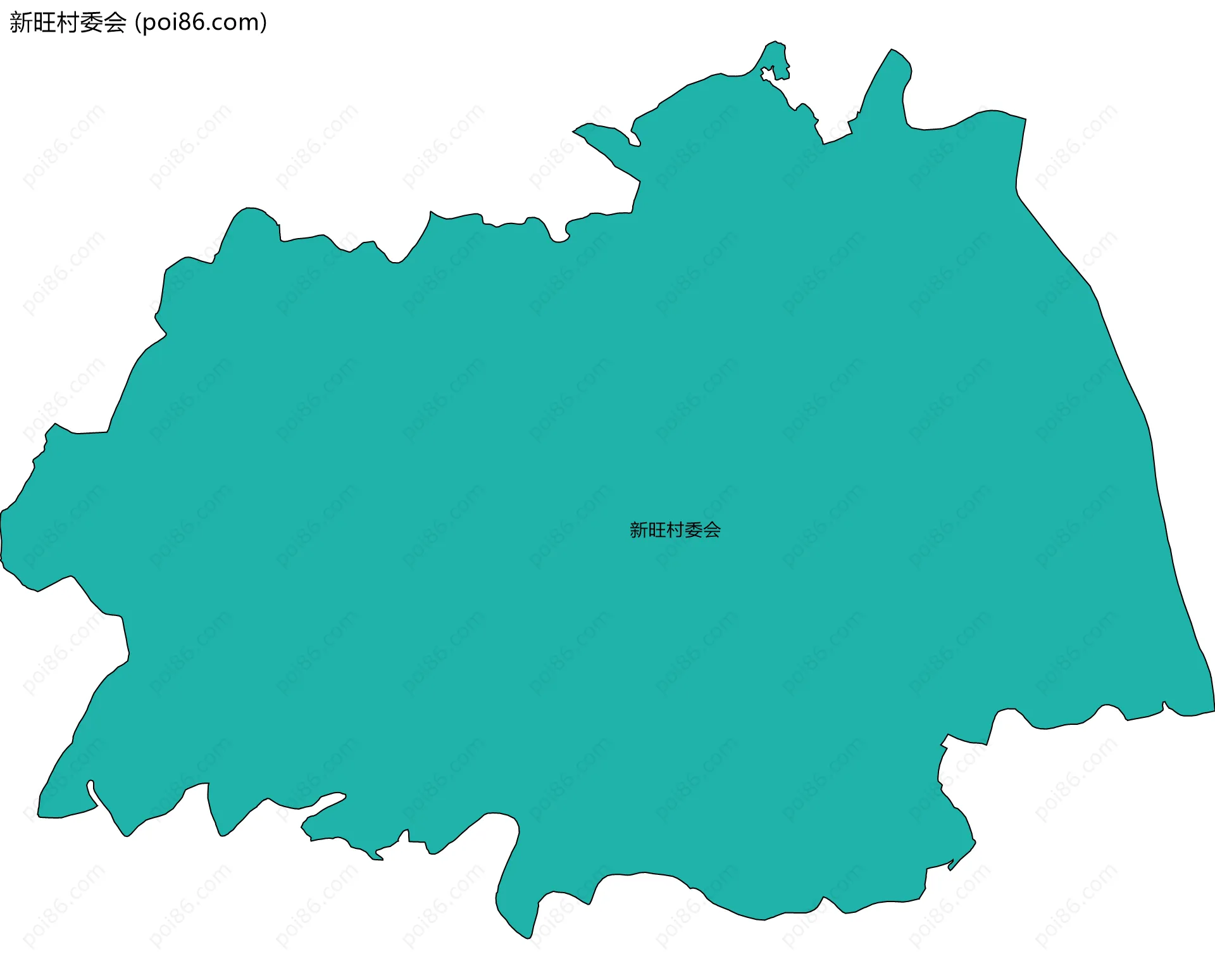 新旺村委会边界地图