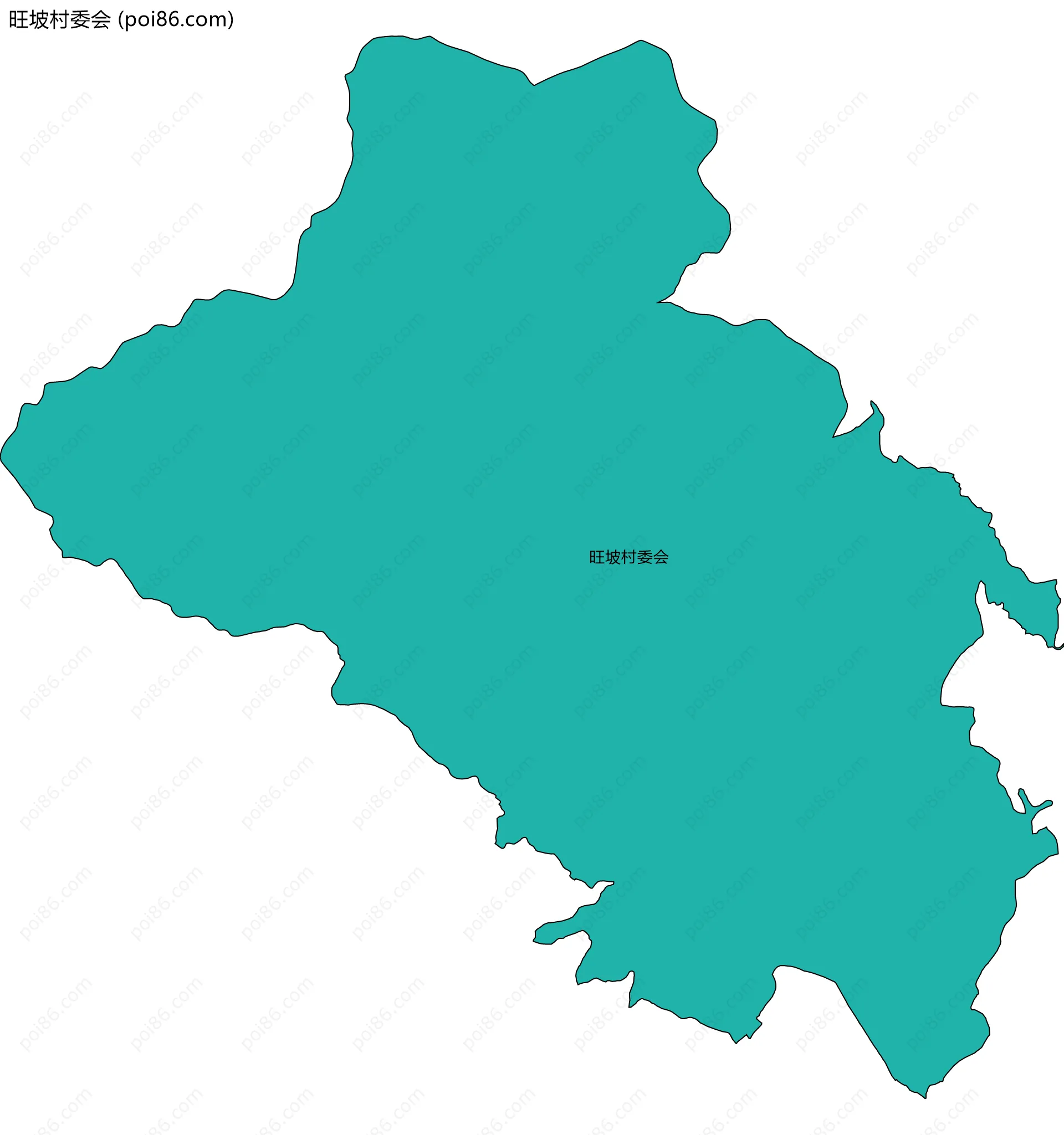 旺坡村委会边界地图