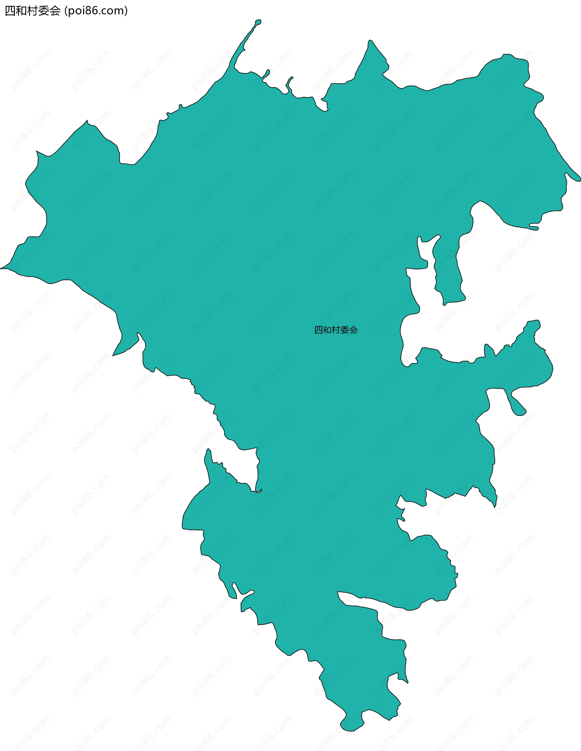 四和村委会边界地图