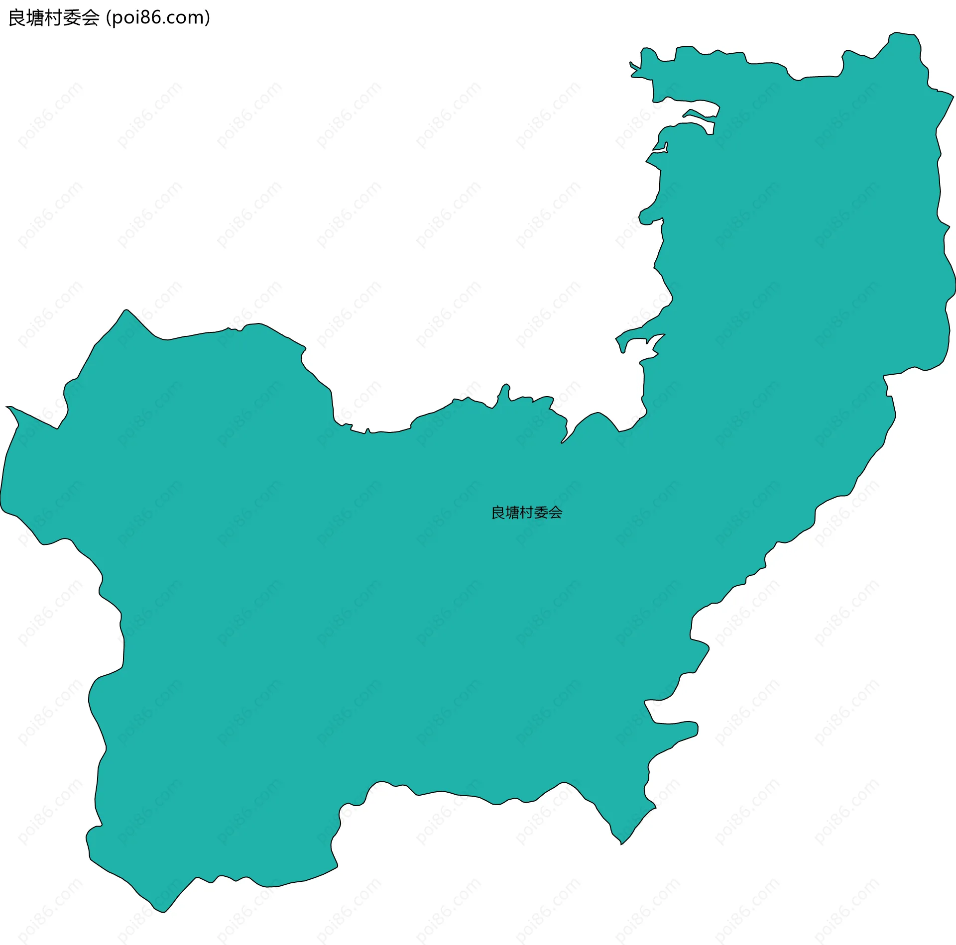 良塘村委会边界地图