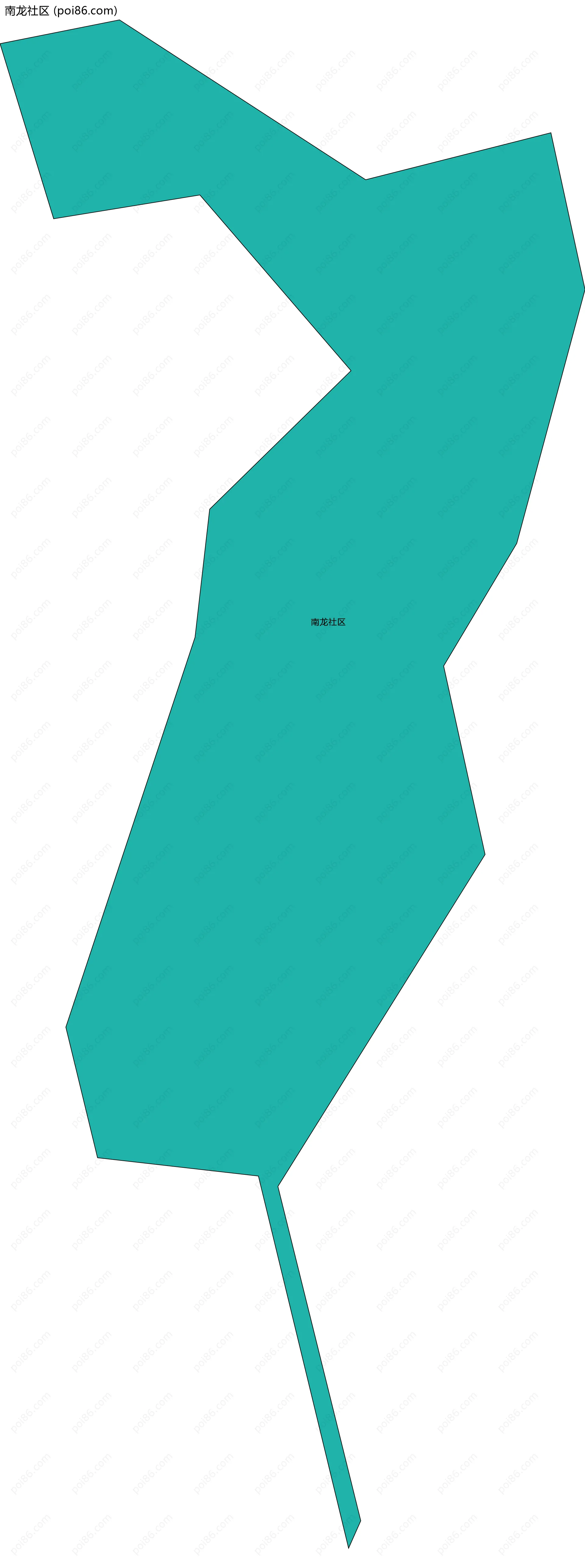 南龙社区边界地图