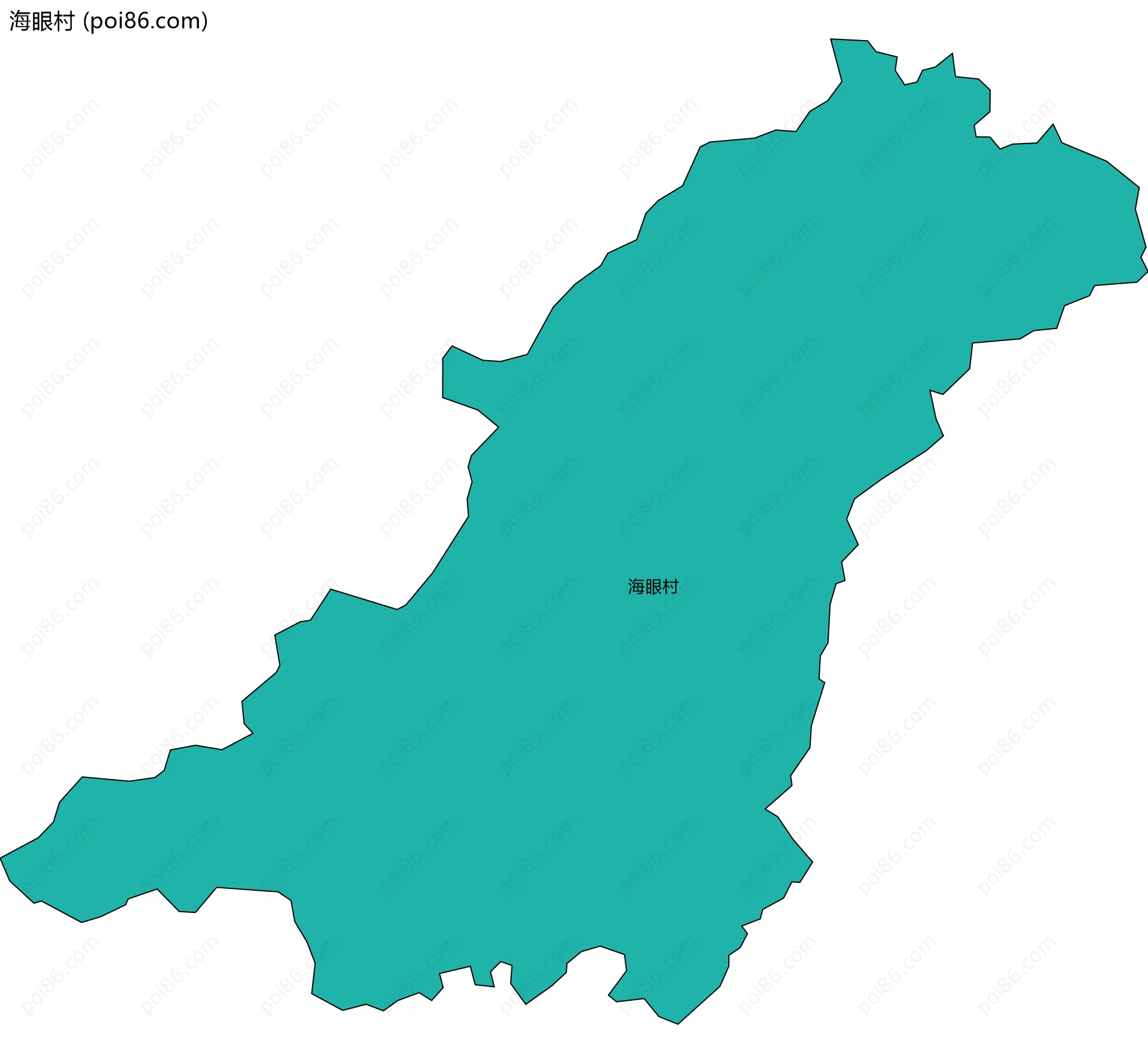 海眼村边界地图