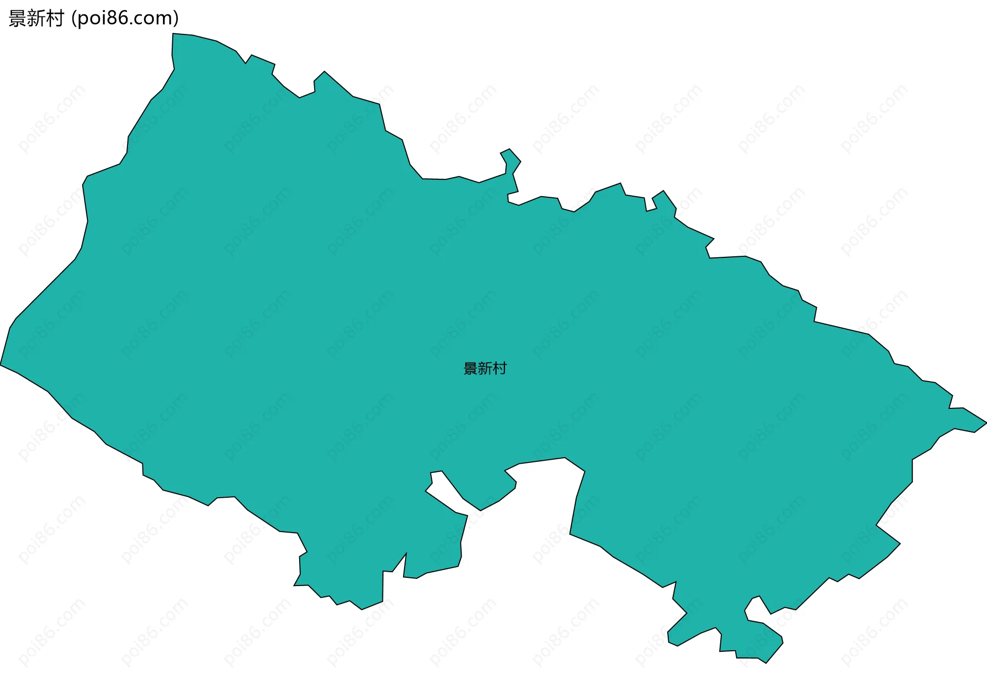 景新村边界地图