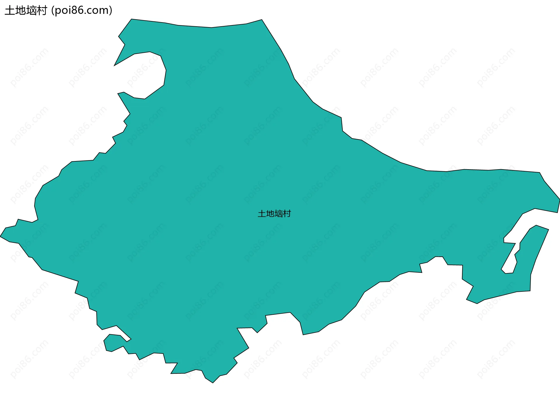 土地垴村边界地图