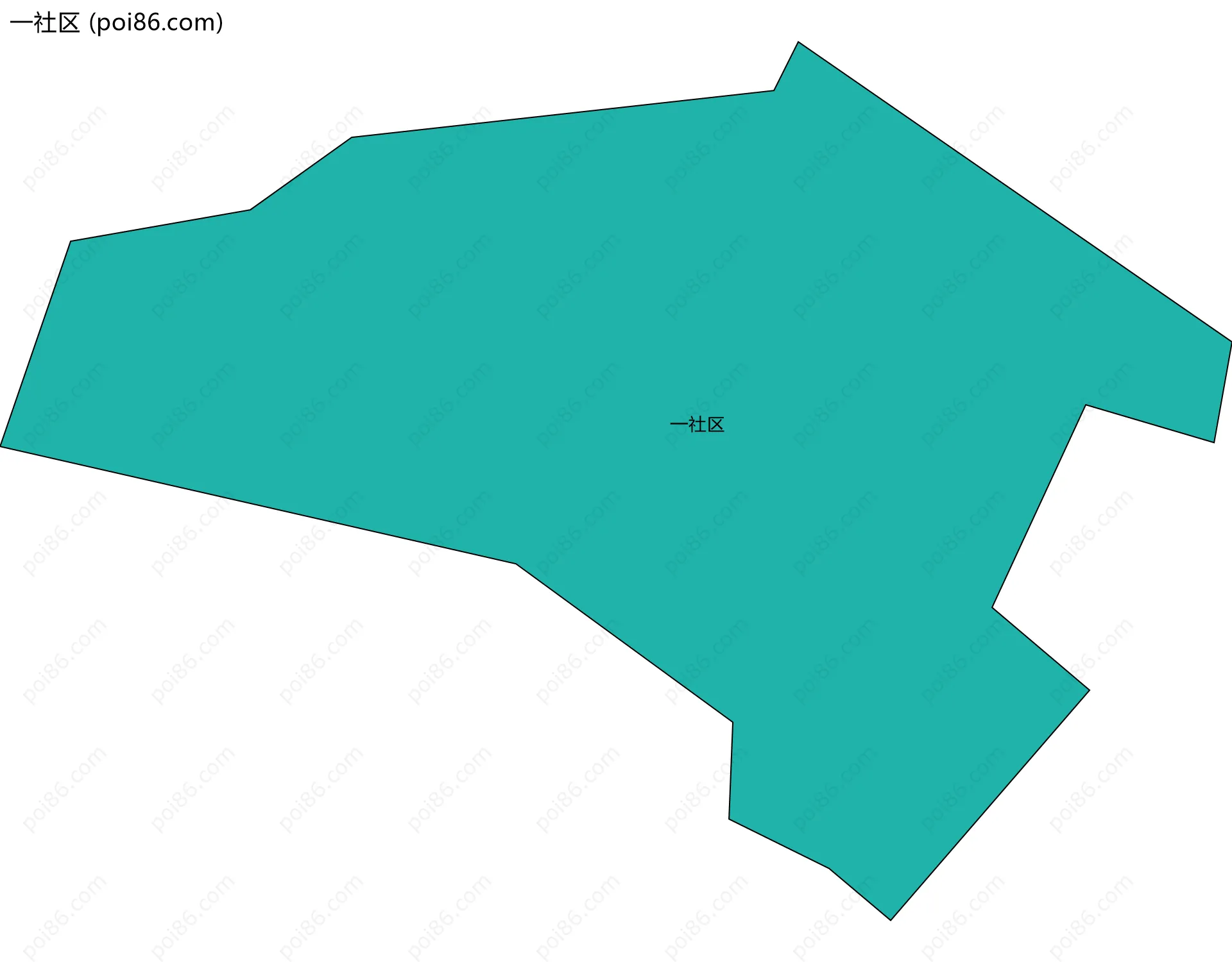 一社区边界地图