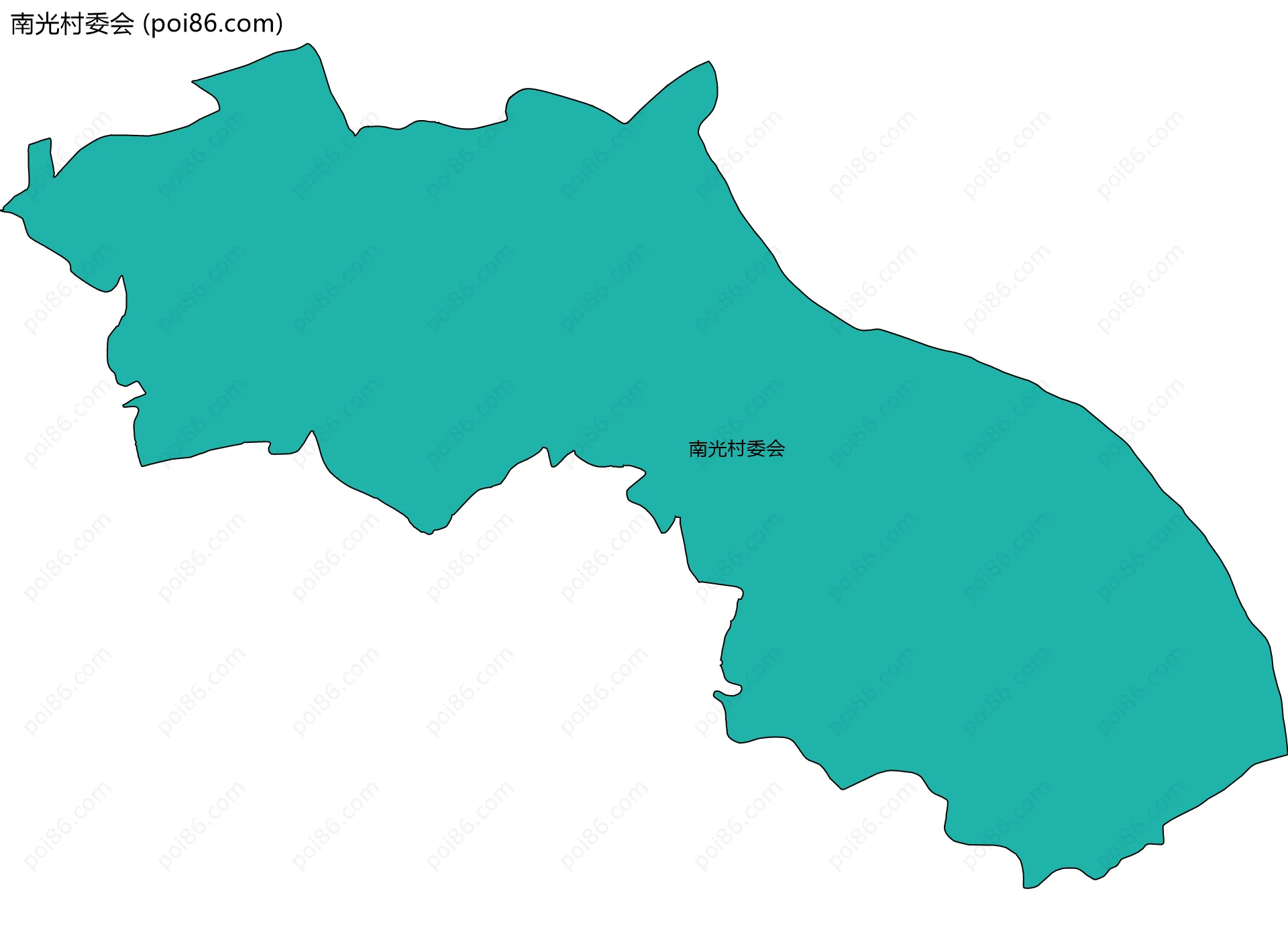 南光村委会边界地图