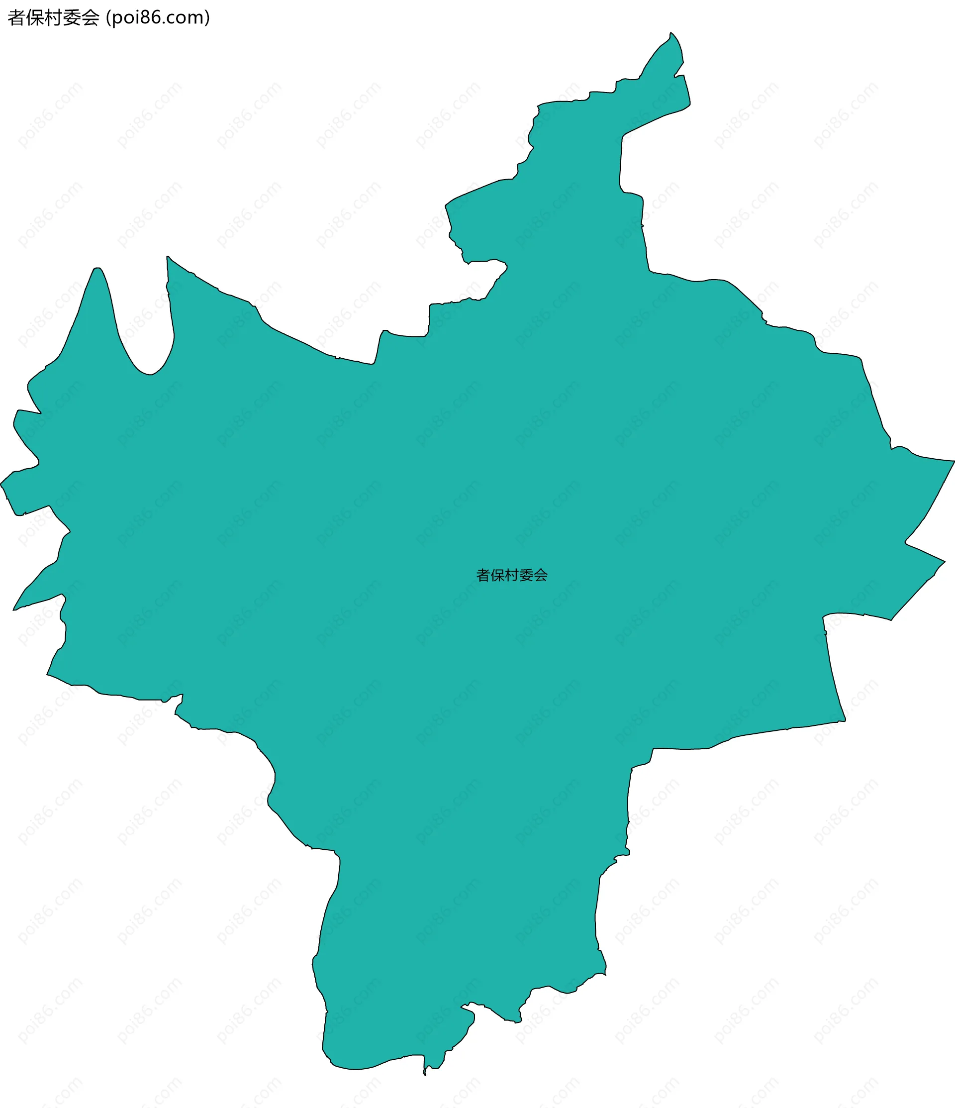 者保村委会边界地图