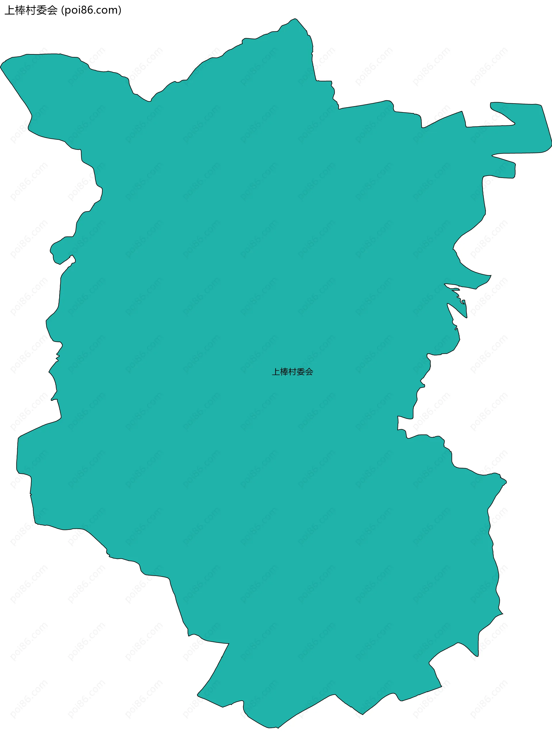 上棒村委会边界地图
