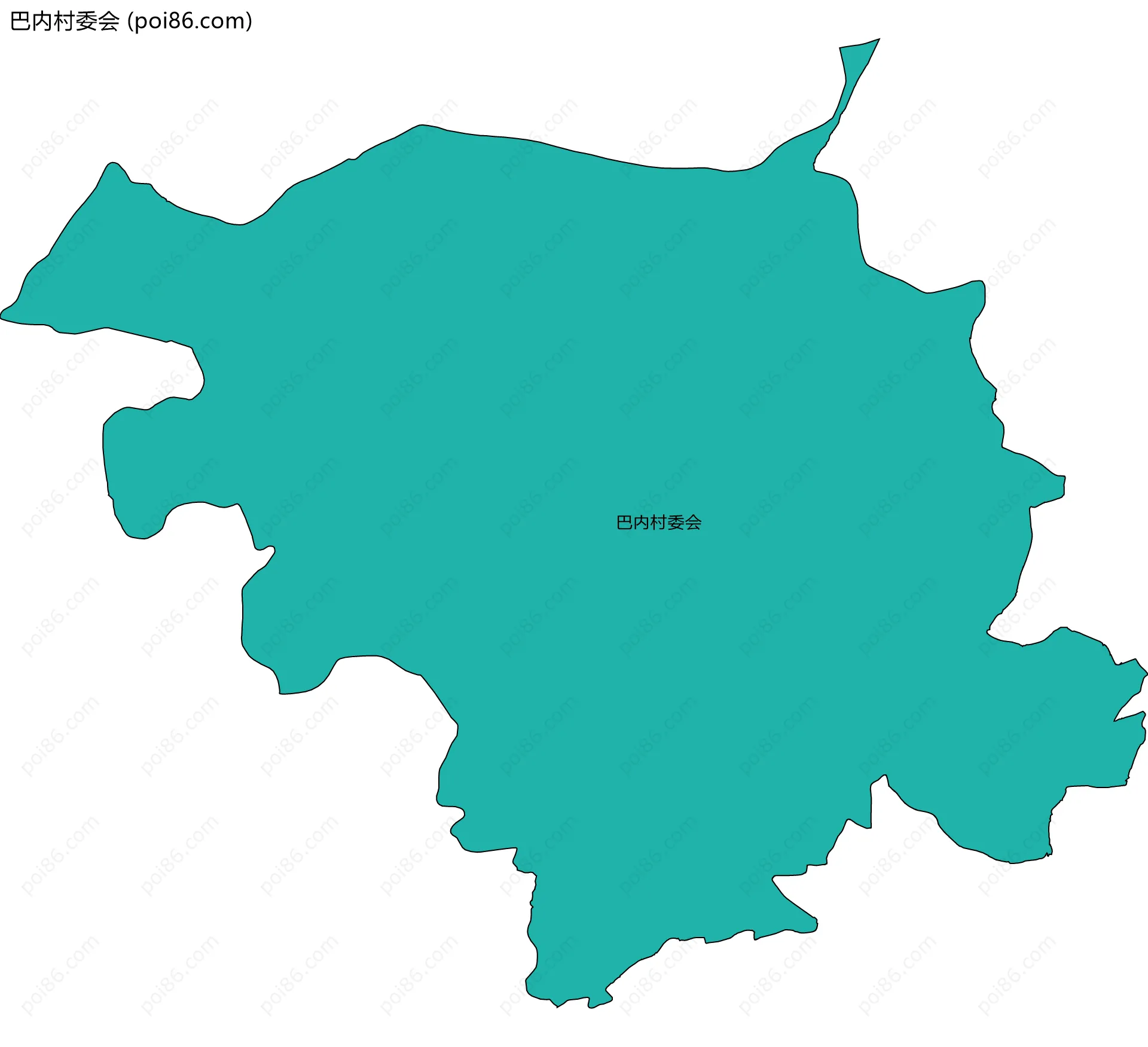 巴内村委会边界地图