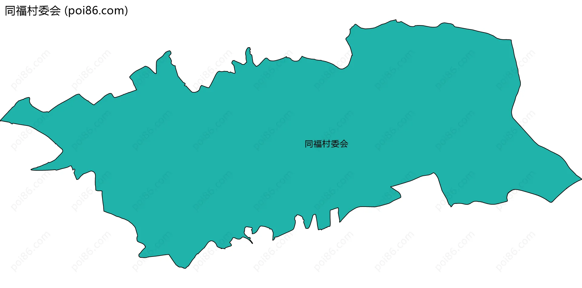 同福村委会边界地图