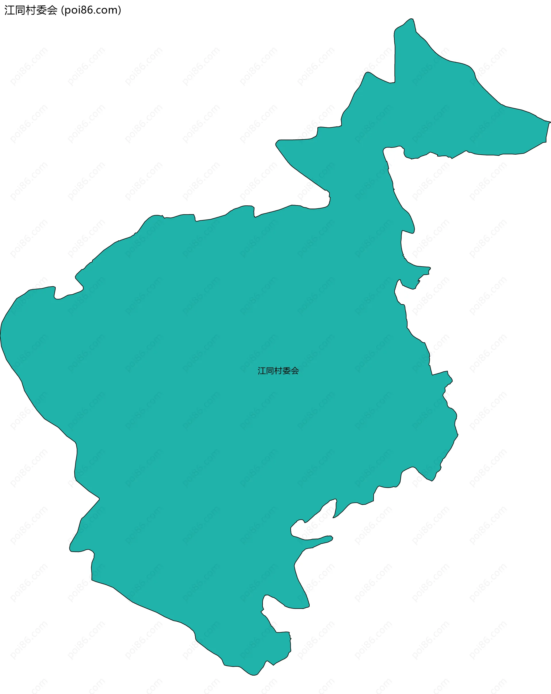 江同村委会边界地图