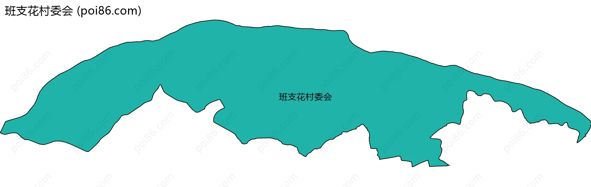 班支花村委会边界地图