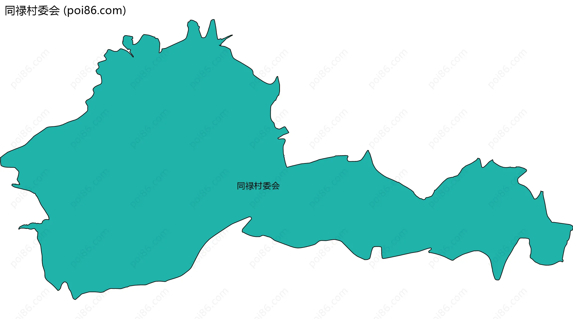 同禄村委会边界地图