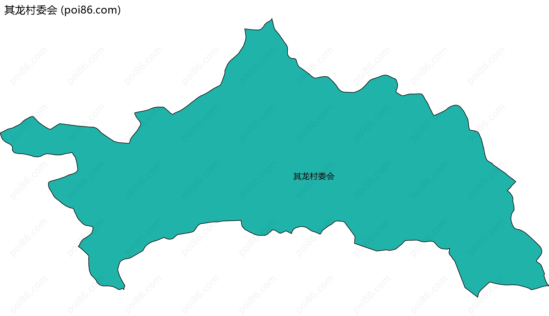 其龙村委会边界地图