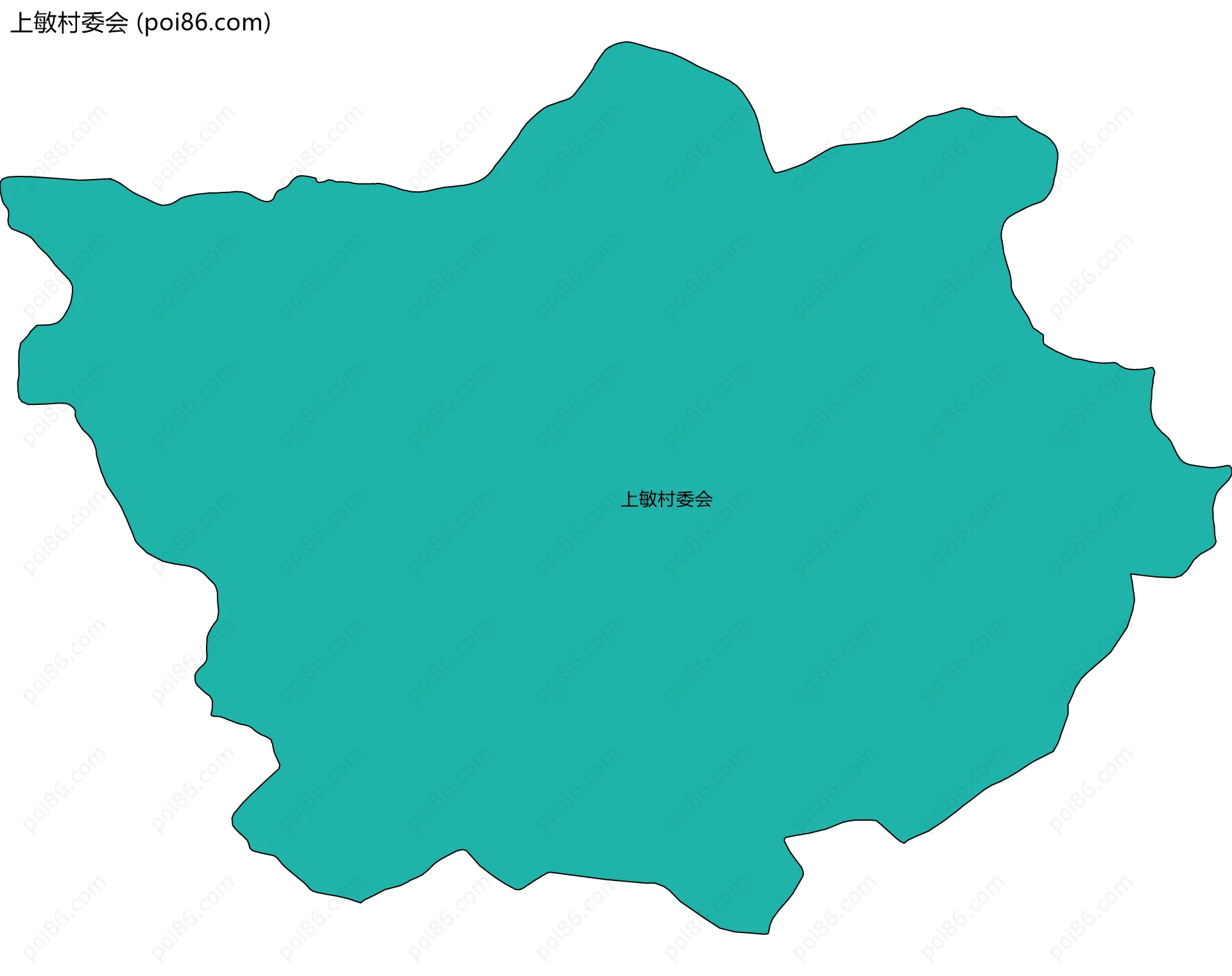 上敏村委会边界地图