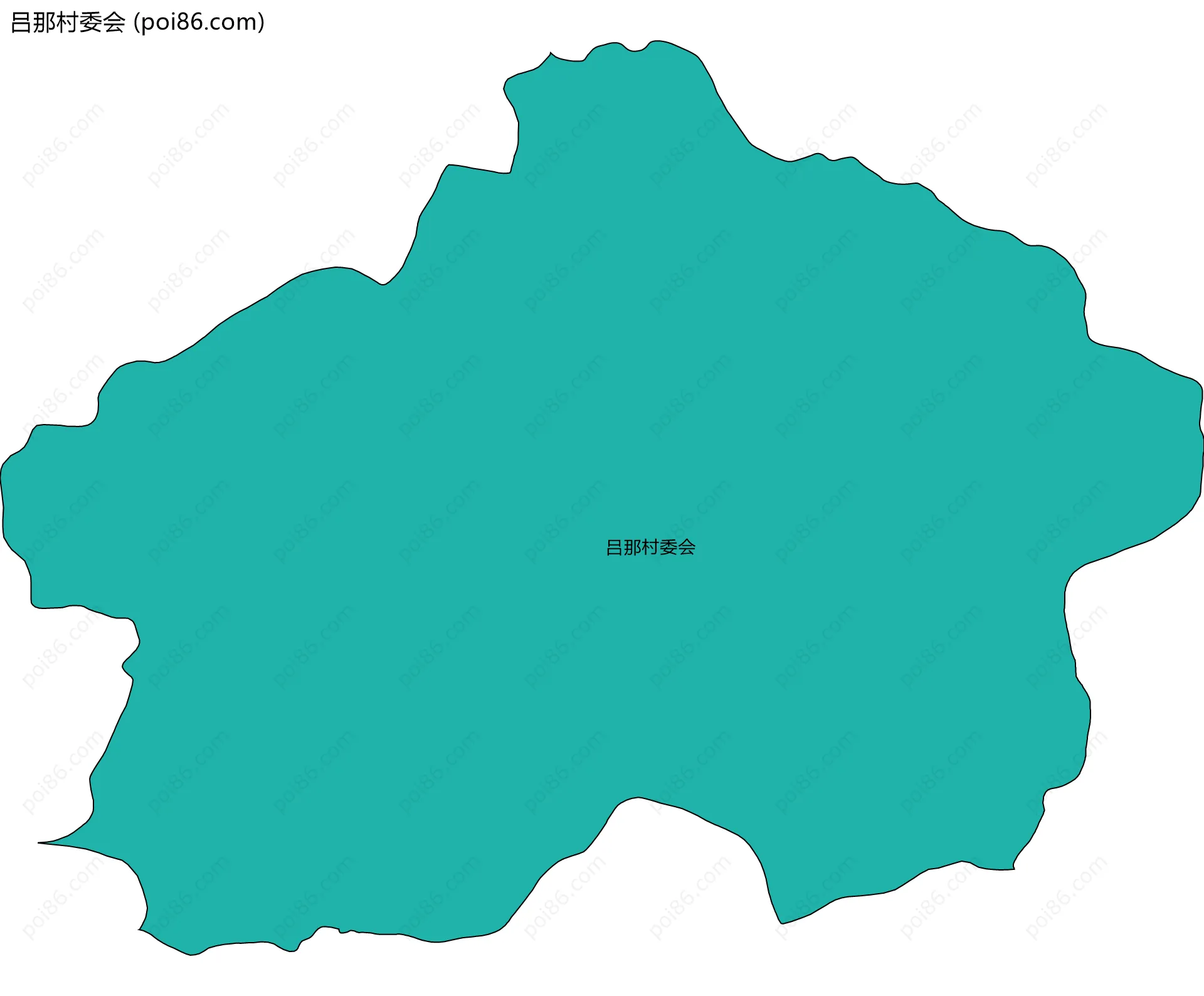 吕那村委会边界地图