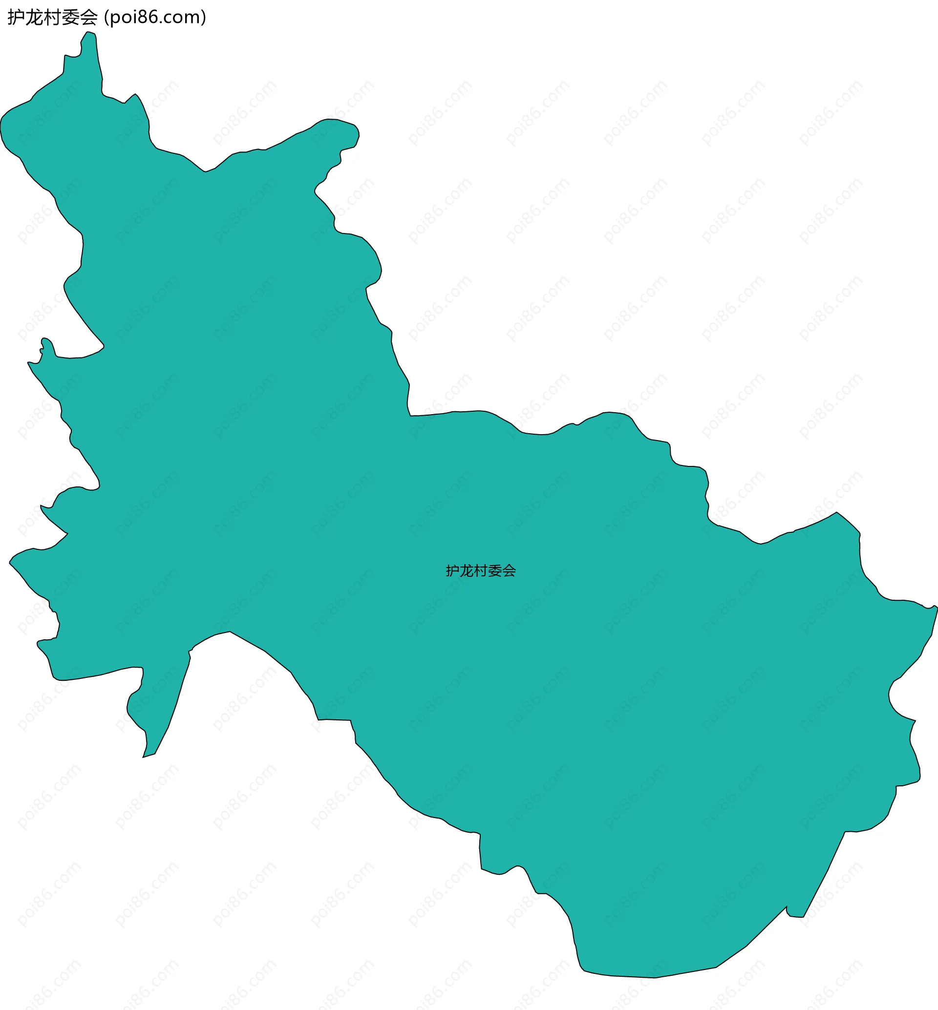 护龙村委会边界地图