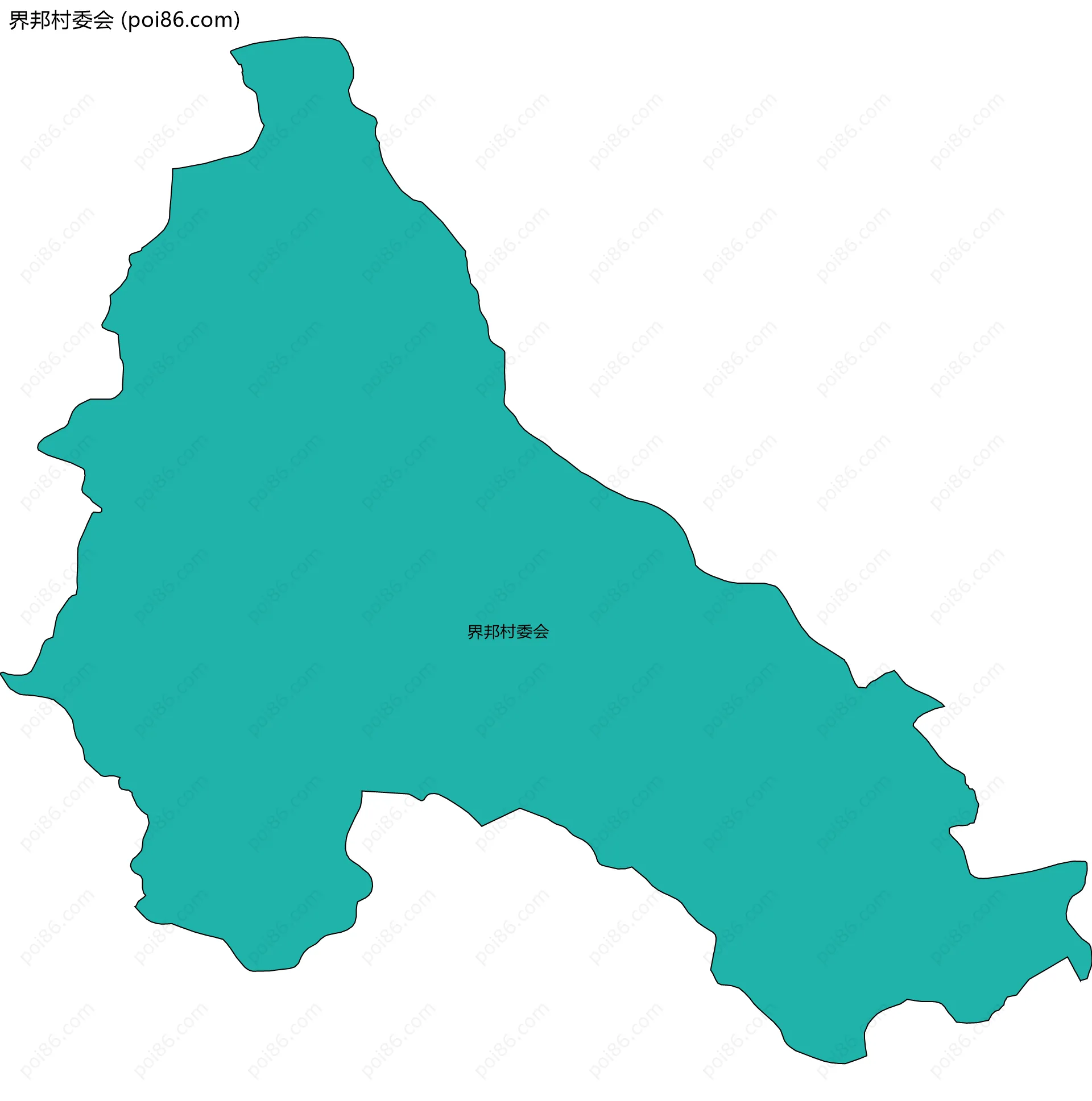 界邦村委会边界地图