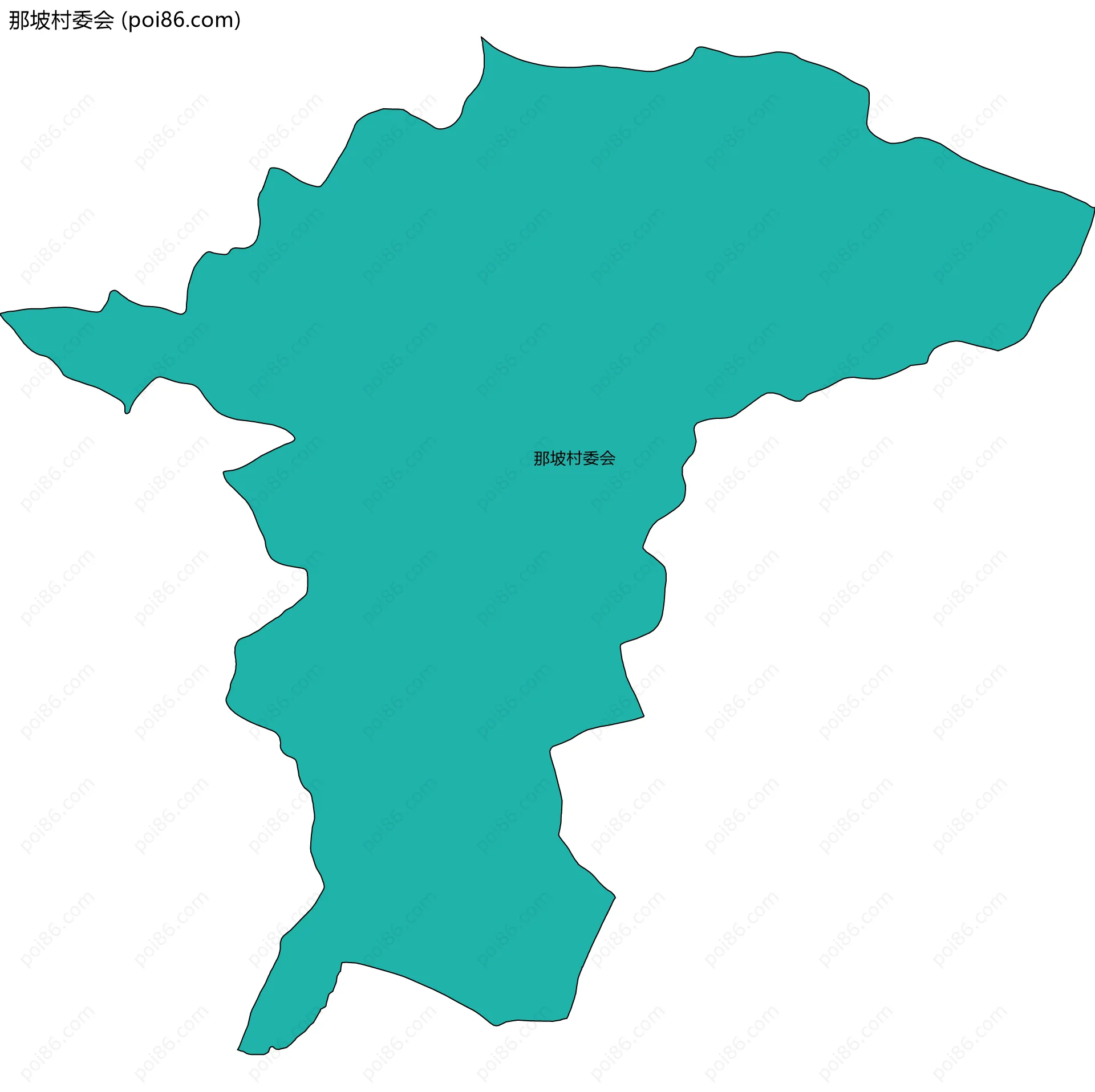 那坡村委会边界地图