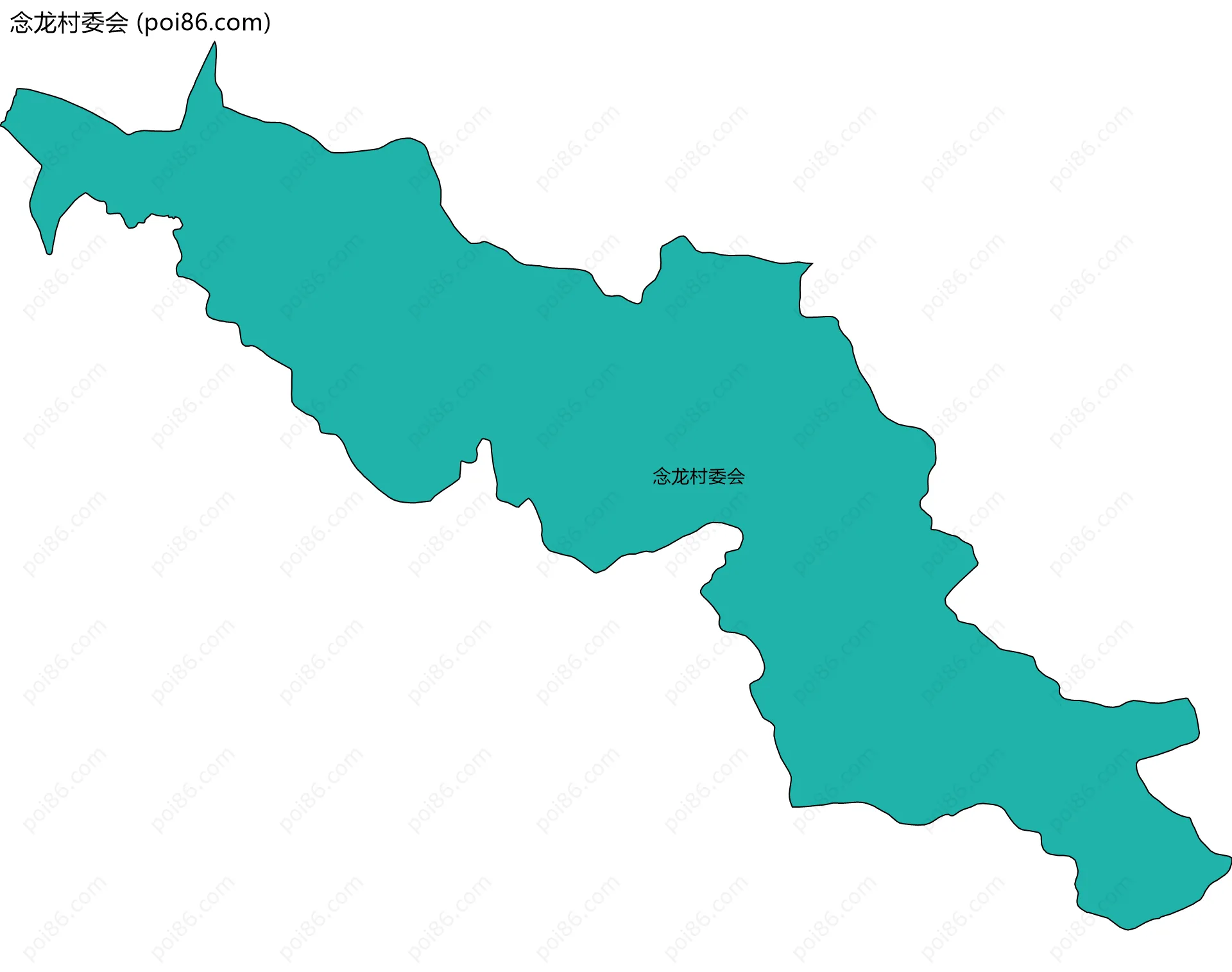 念龙村委会边界地图
