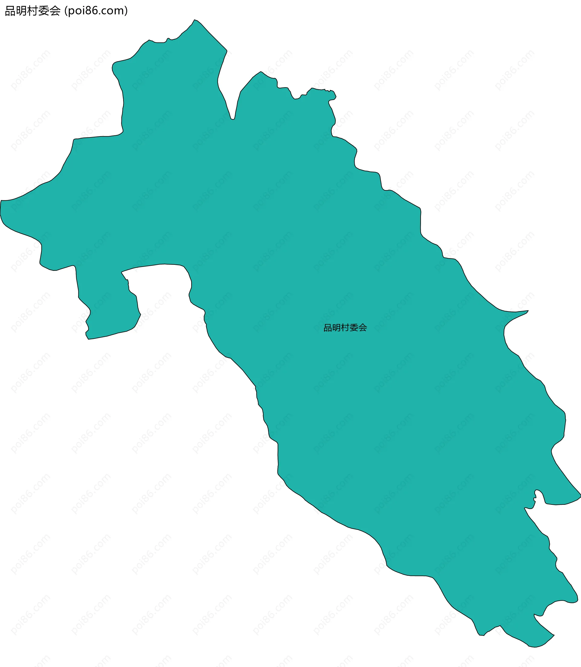 品明村委会边界地图