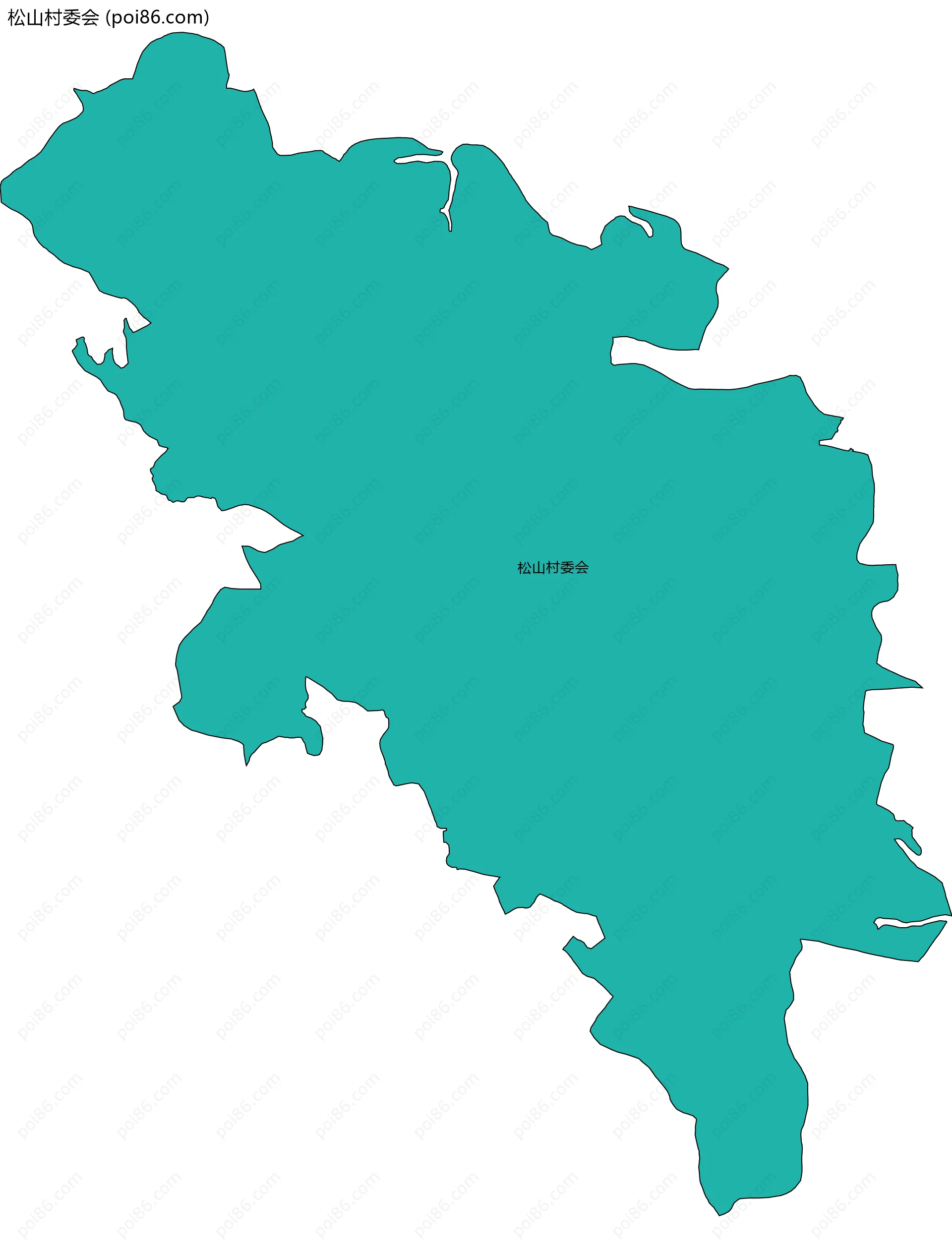 松山村委会边界地图