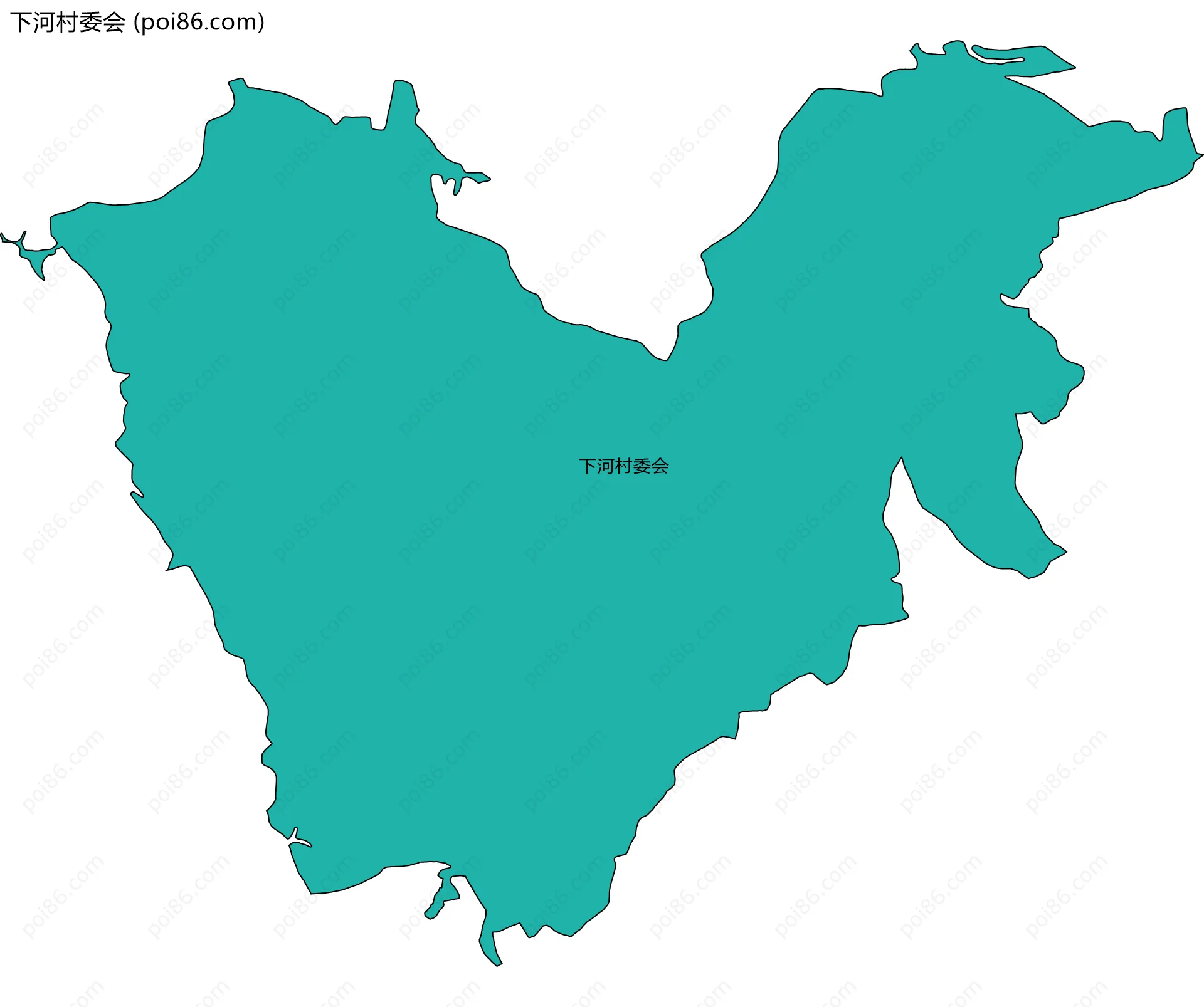 下河村委会边界地图