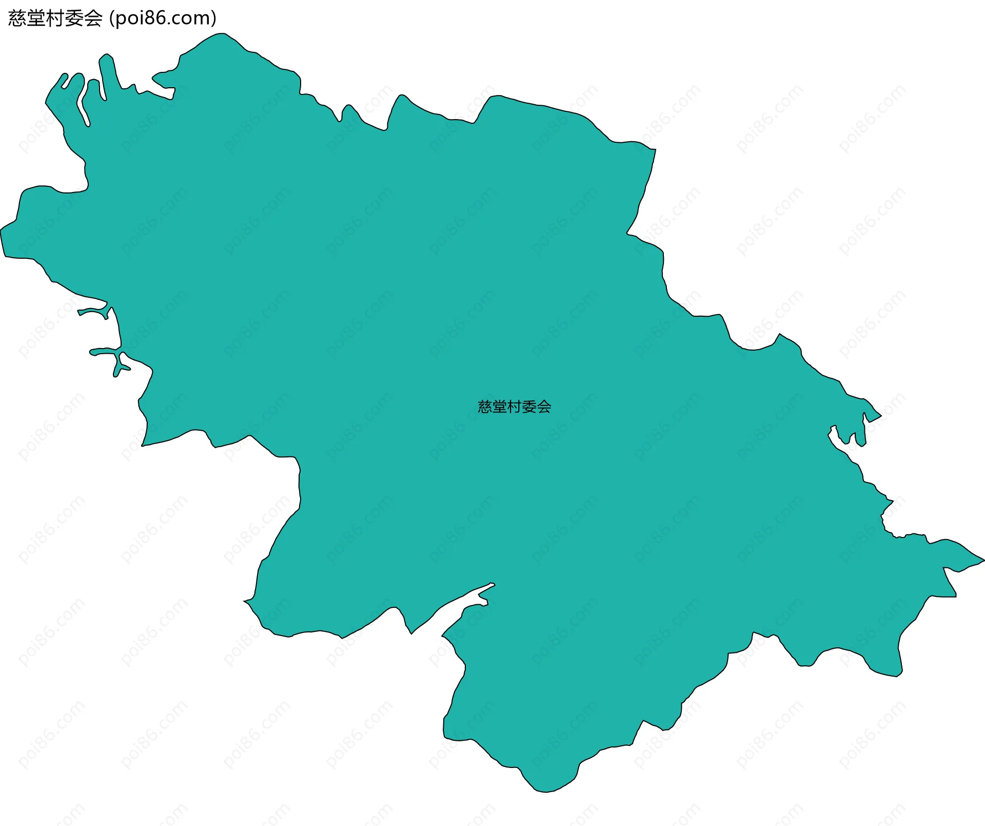 慈堂村委会边界地图