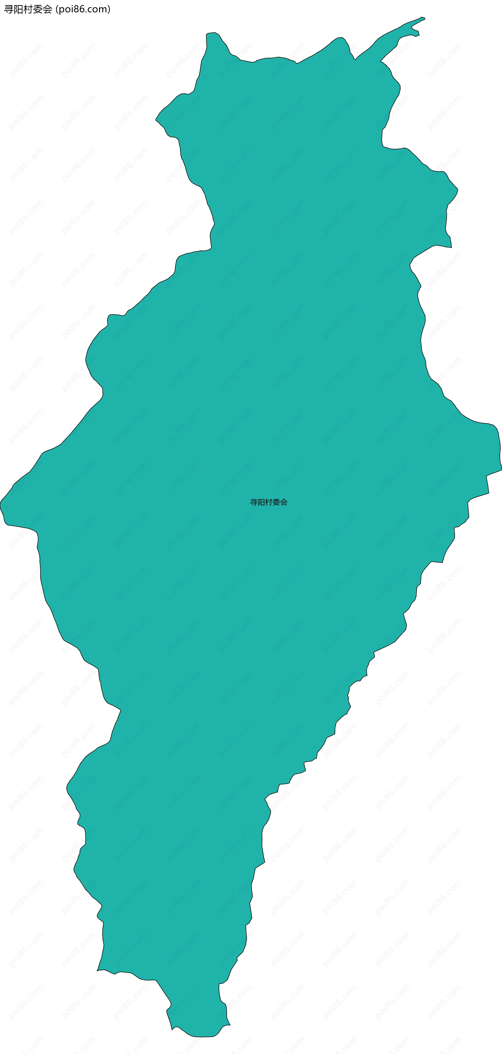 寻阳村委会边界地图