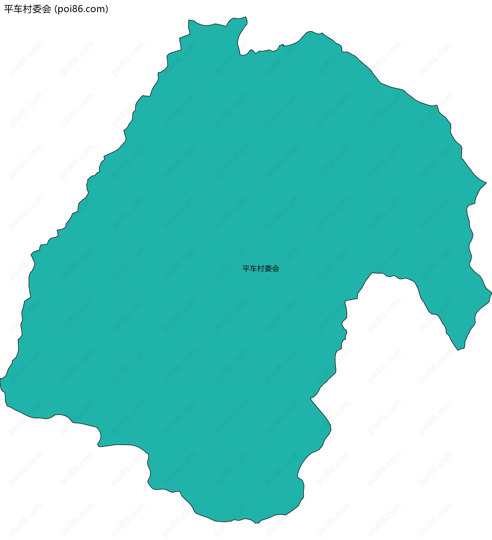 平车村委会边界地图