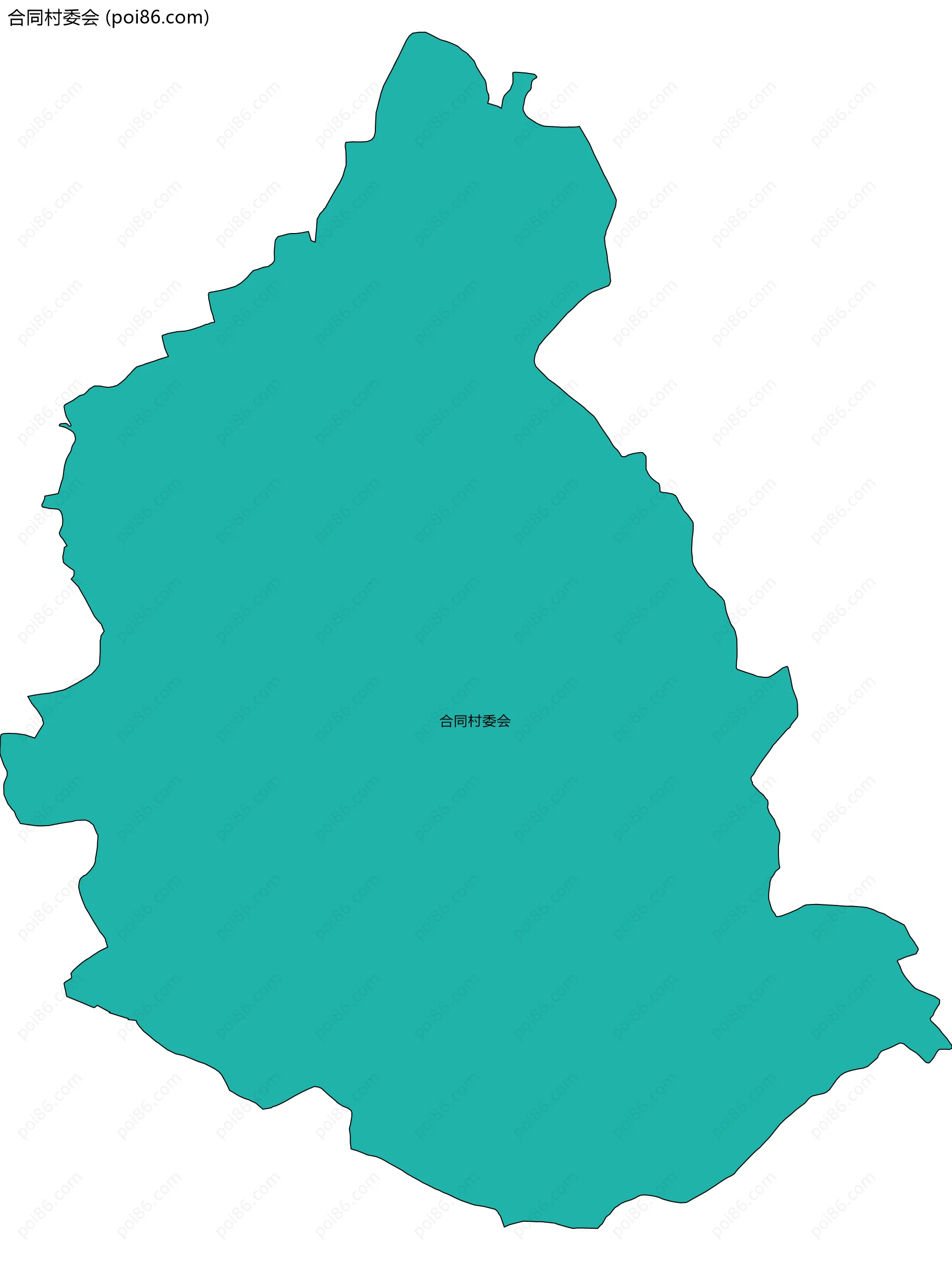 合同村委会边界地图