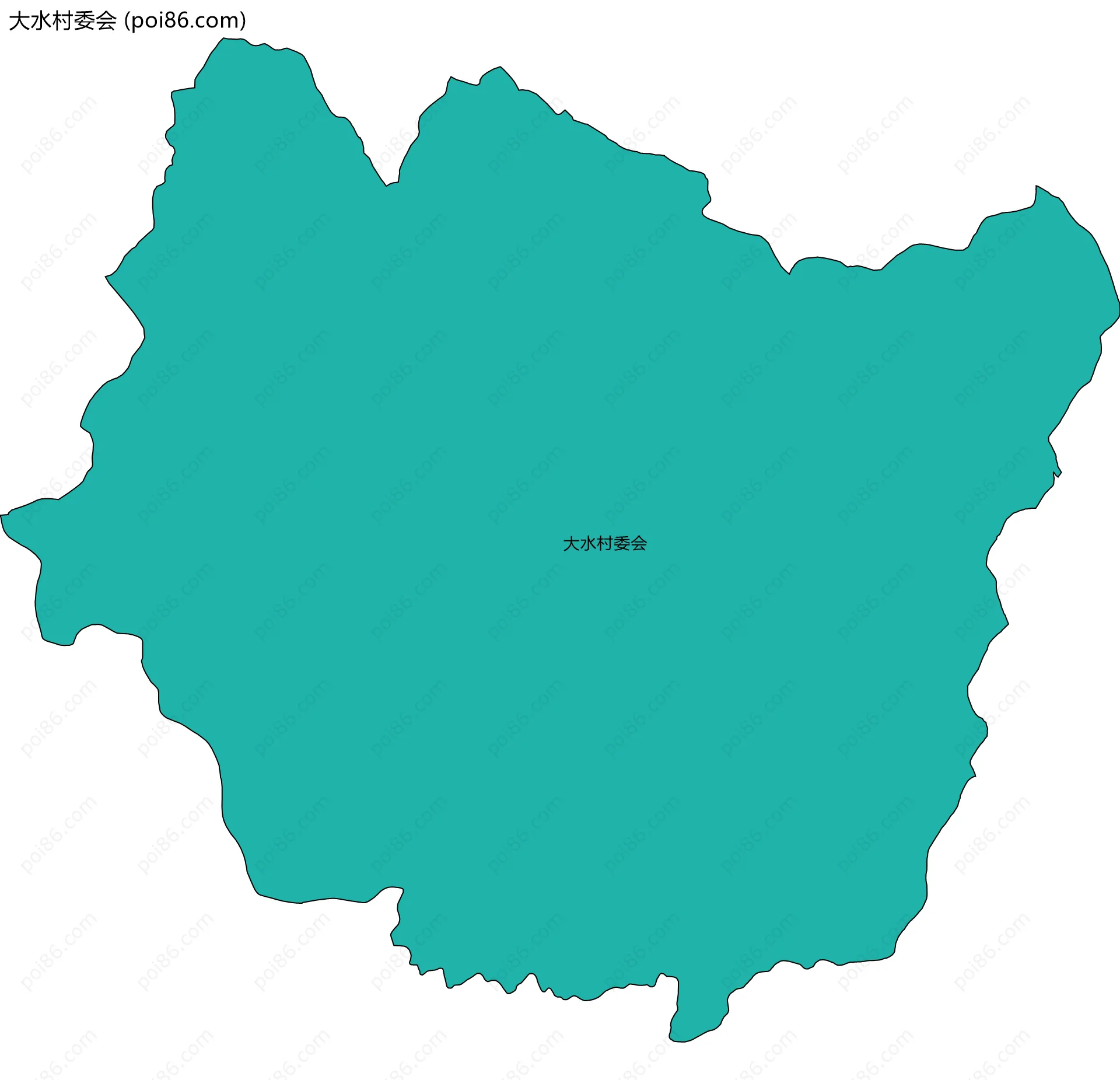 大水村委会边界地图