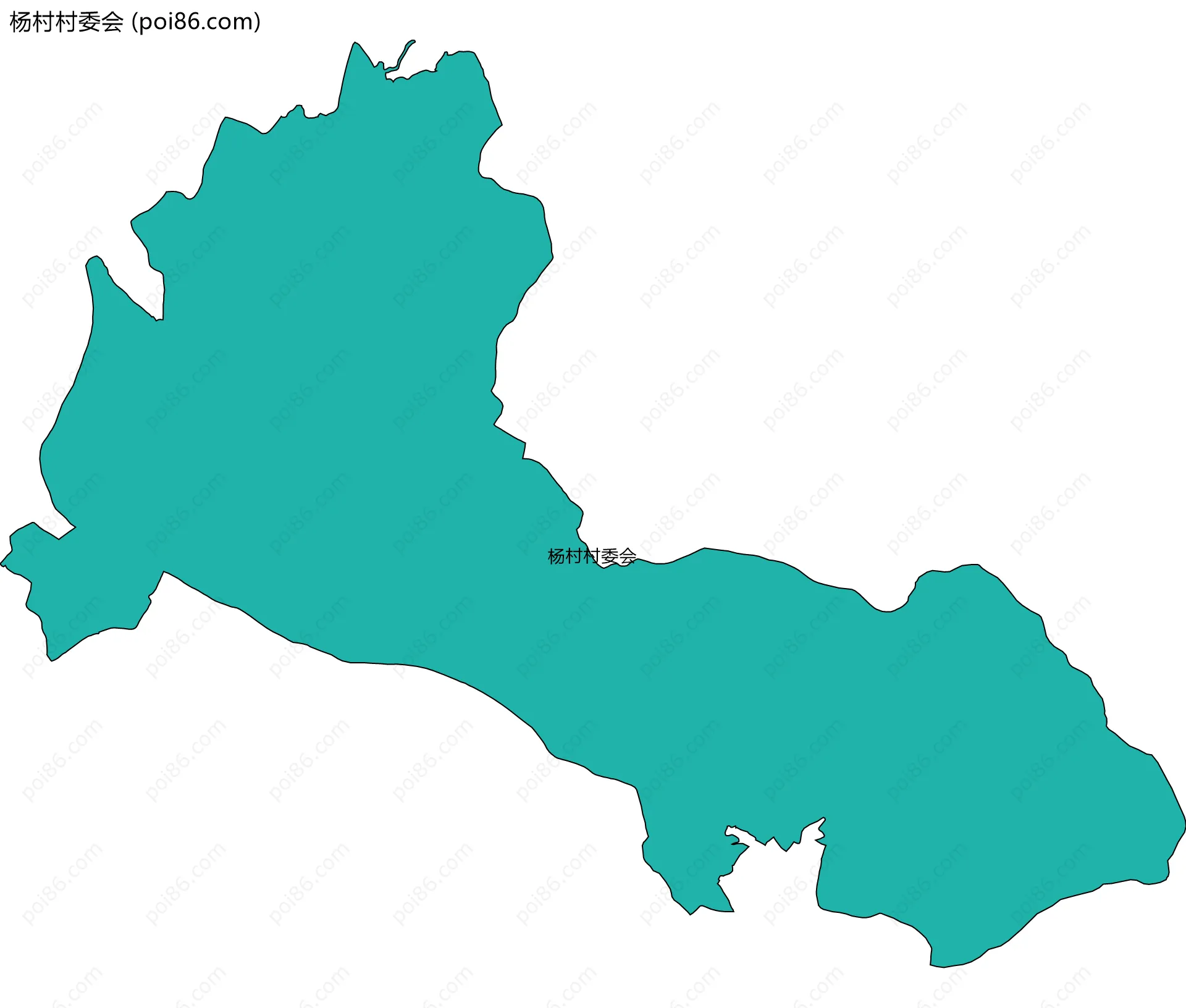 杨村村委会边界地图